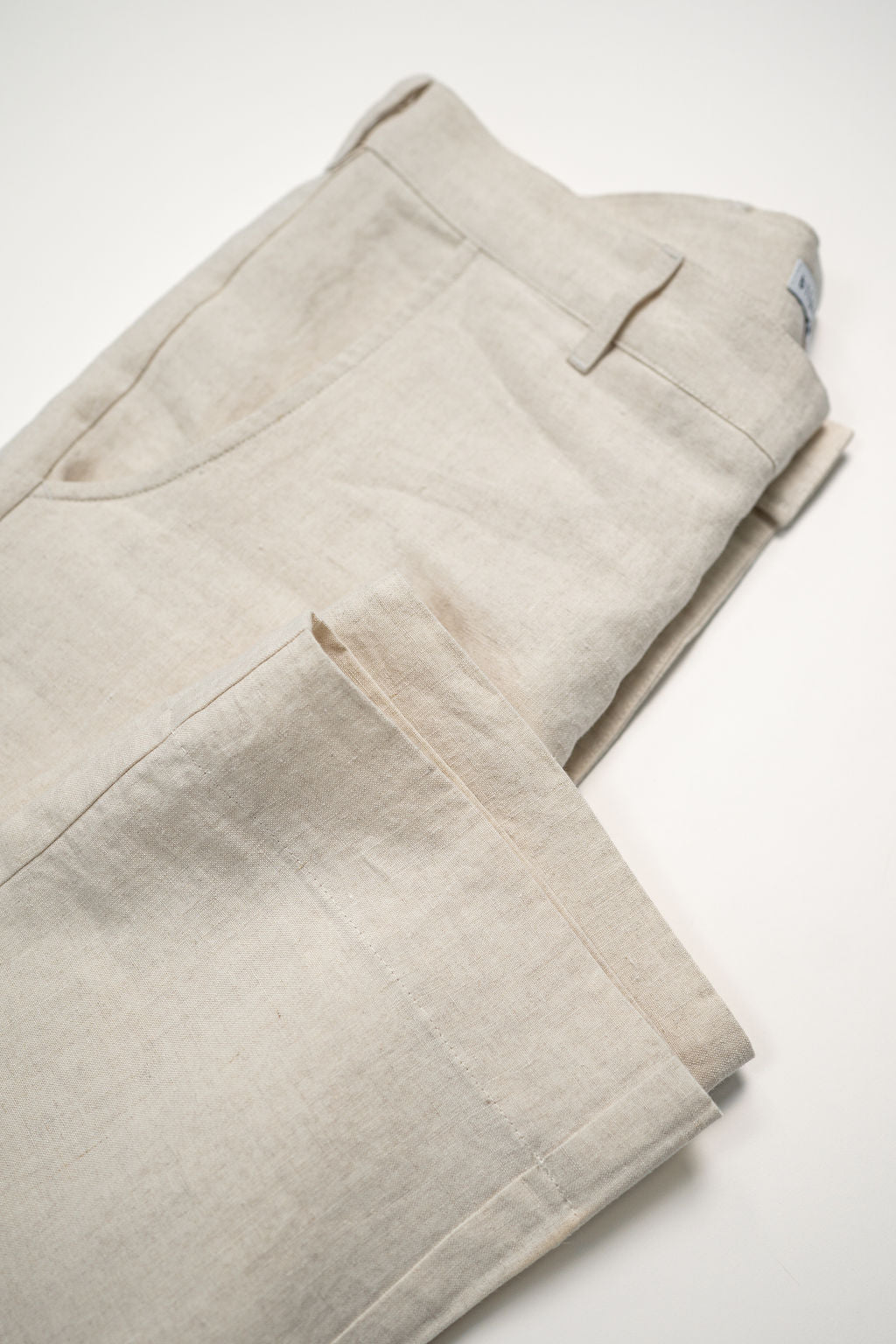 Blluemade Sateen Pant - Belgian Linen Natural