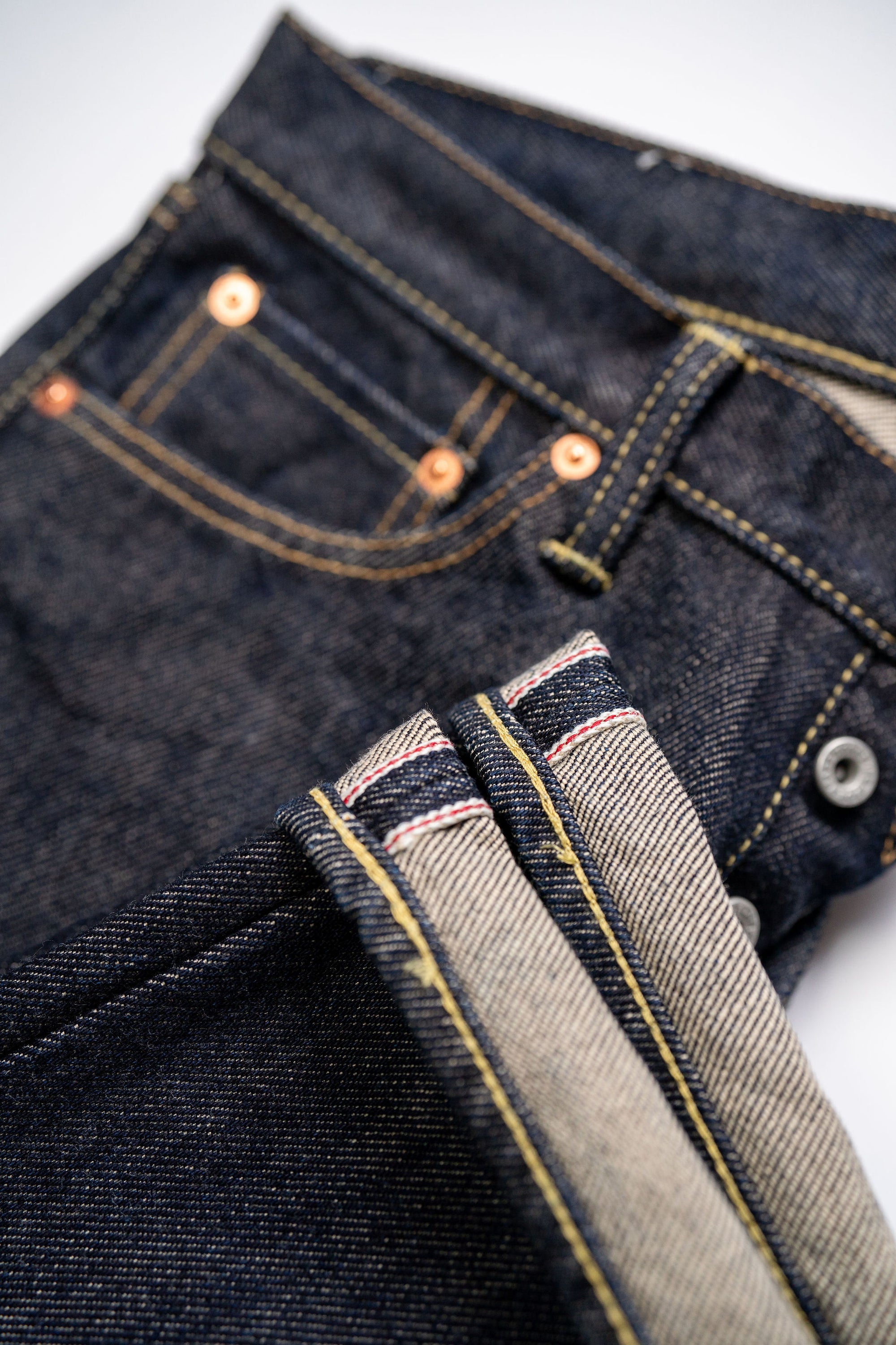 Iron Heart IH-634S Indigo 21 oz. Selvedge Denim - Straight Cut