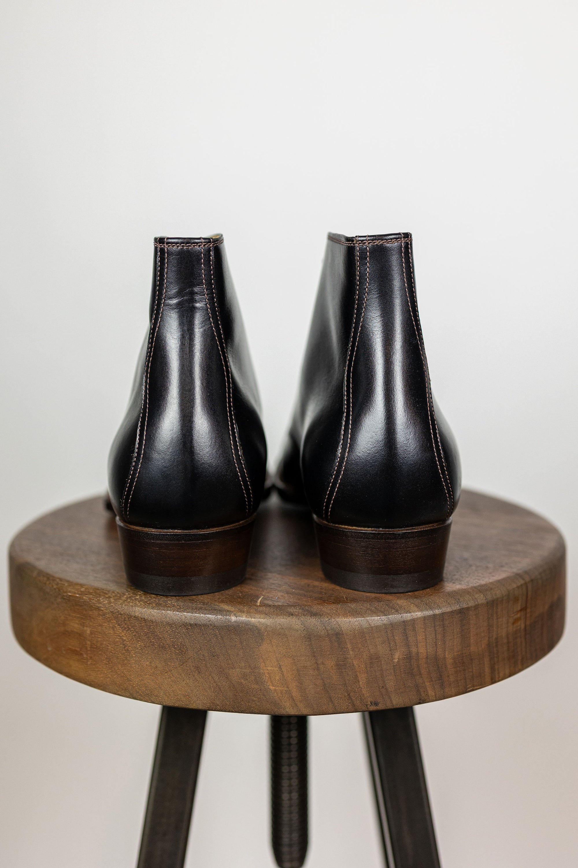 The 2 Monkeys Sportif - Black French Calfskin