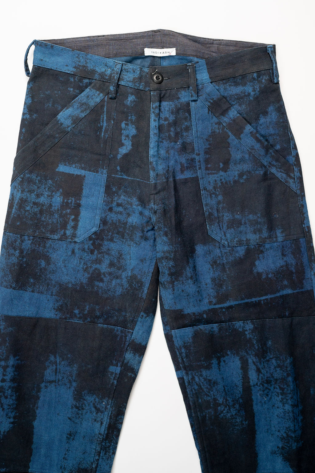 Indi + Ash Isaac Pant - Indigo/Iron Mudpant Organic Cotton Canvas
