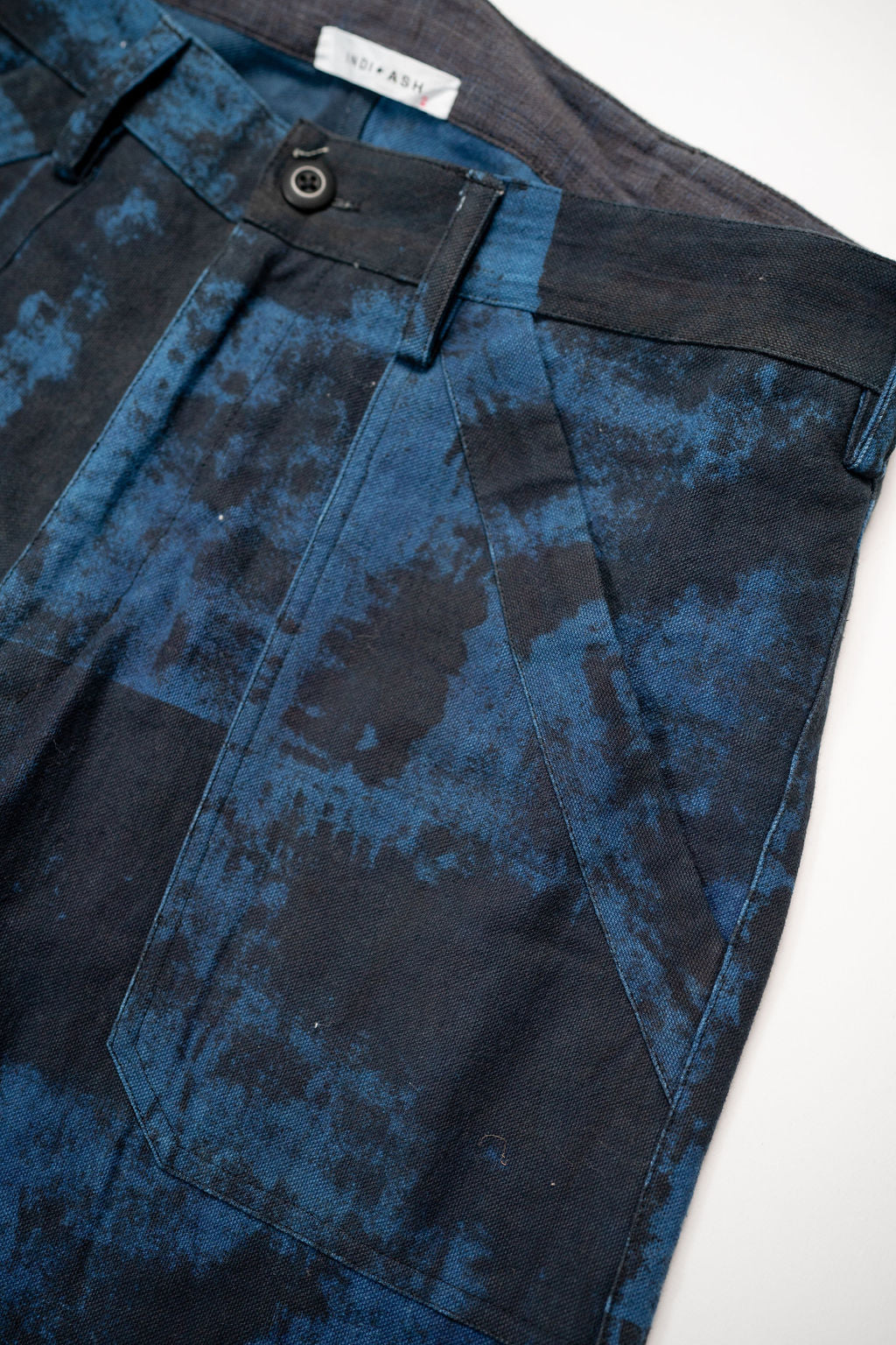 Indi + Ash Isaac Pant - Indigo/Iron Mudpant Organic Cotton Canvas