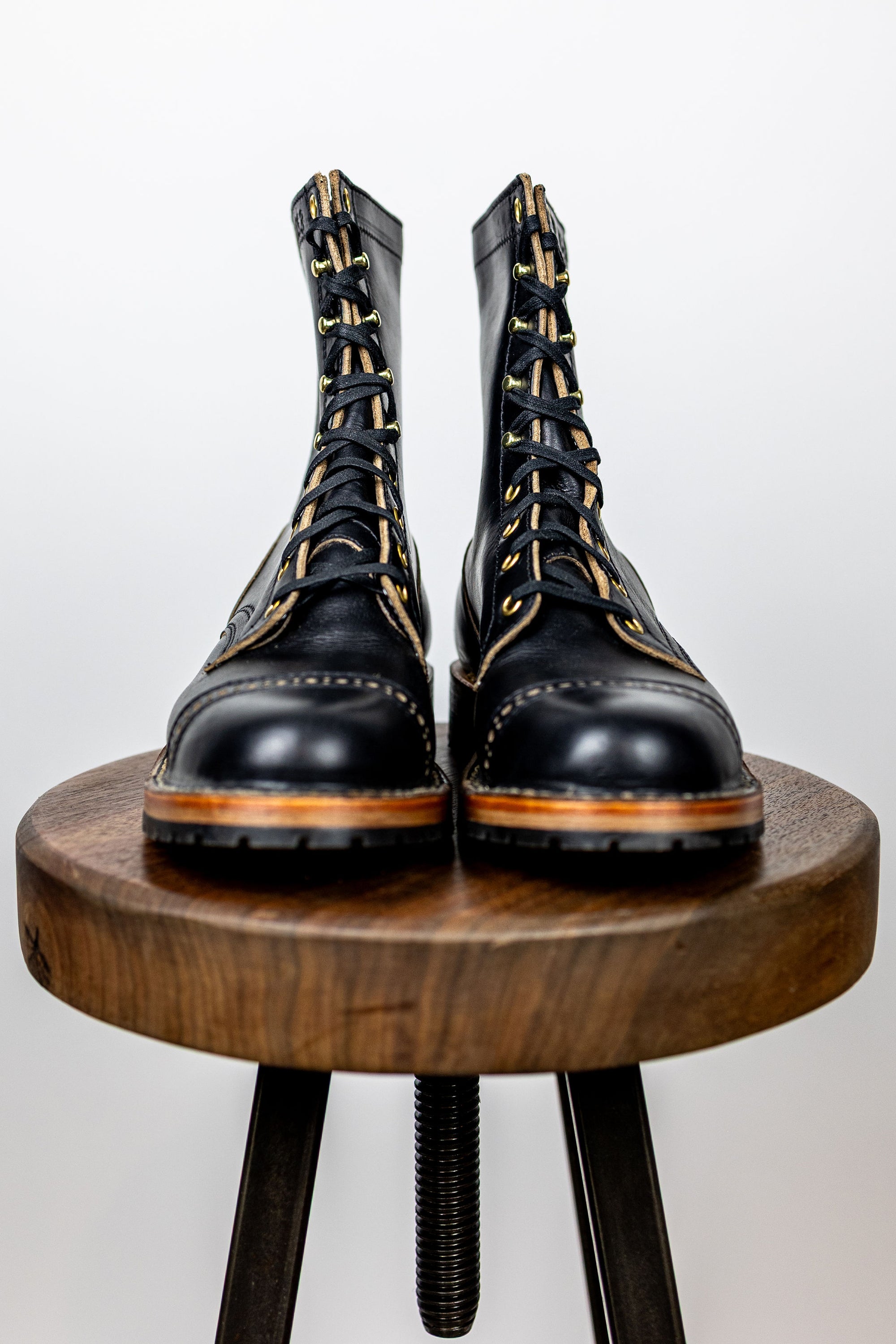 White's Boots x Franklin and Poe Service Boot 5050 Last - 8" Black Chromexcel