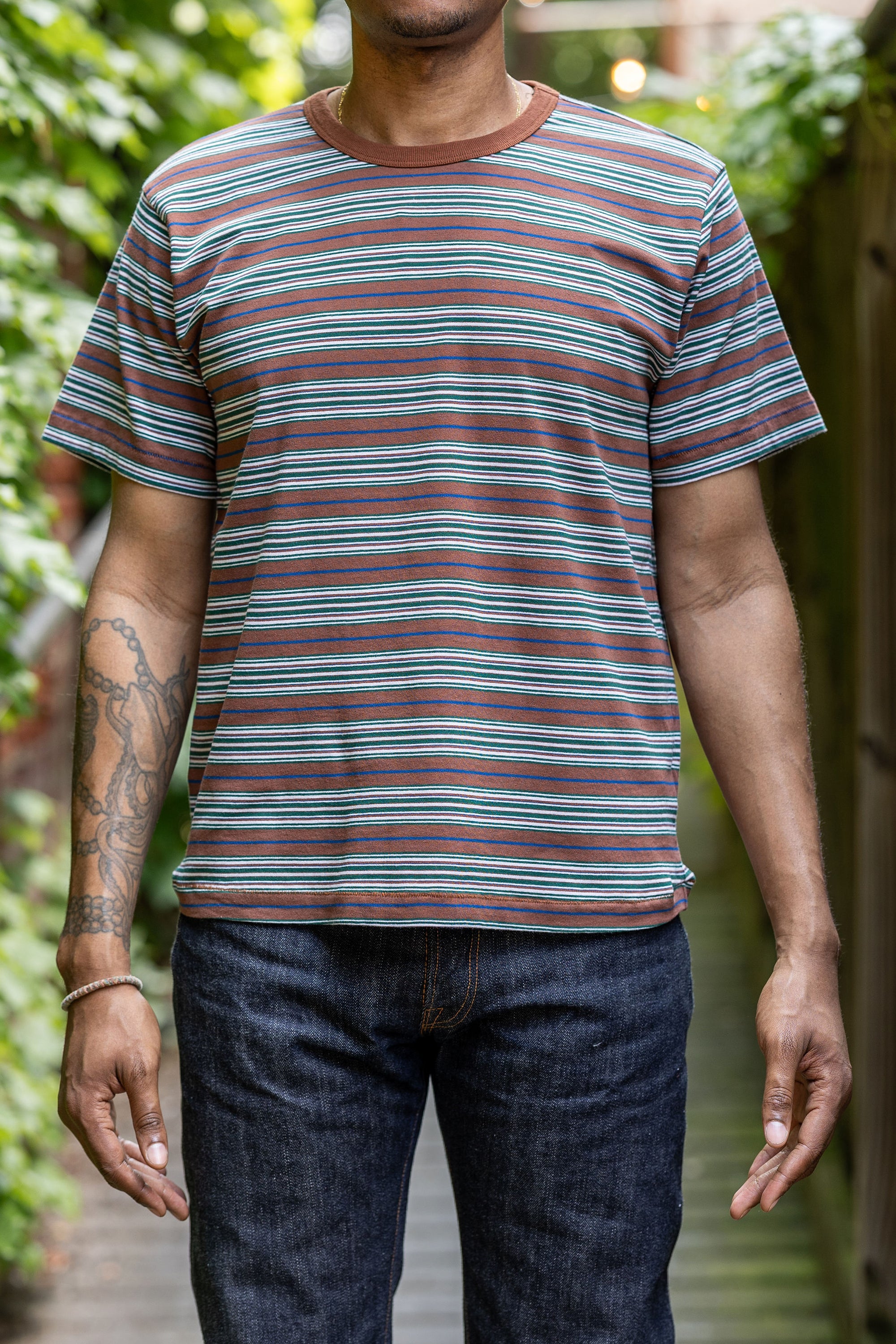 Freenote Cloth Mooch Tee - Brown Combo