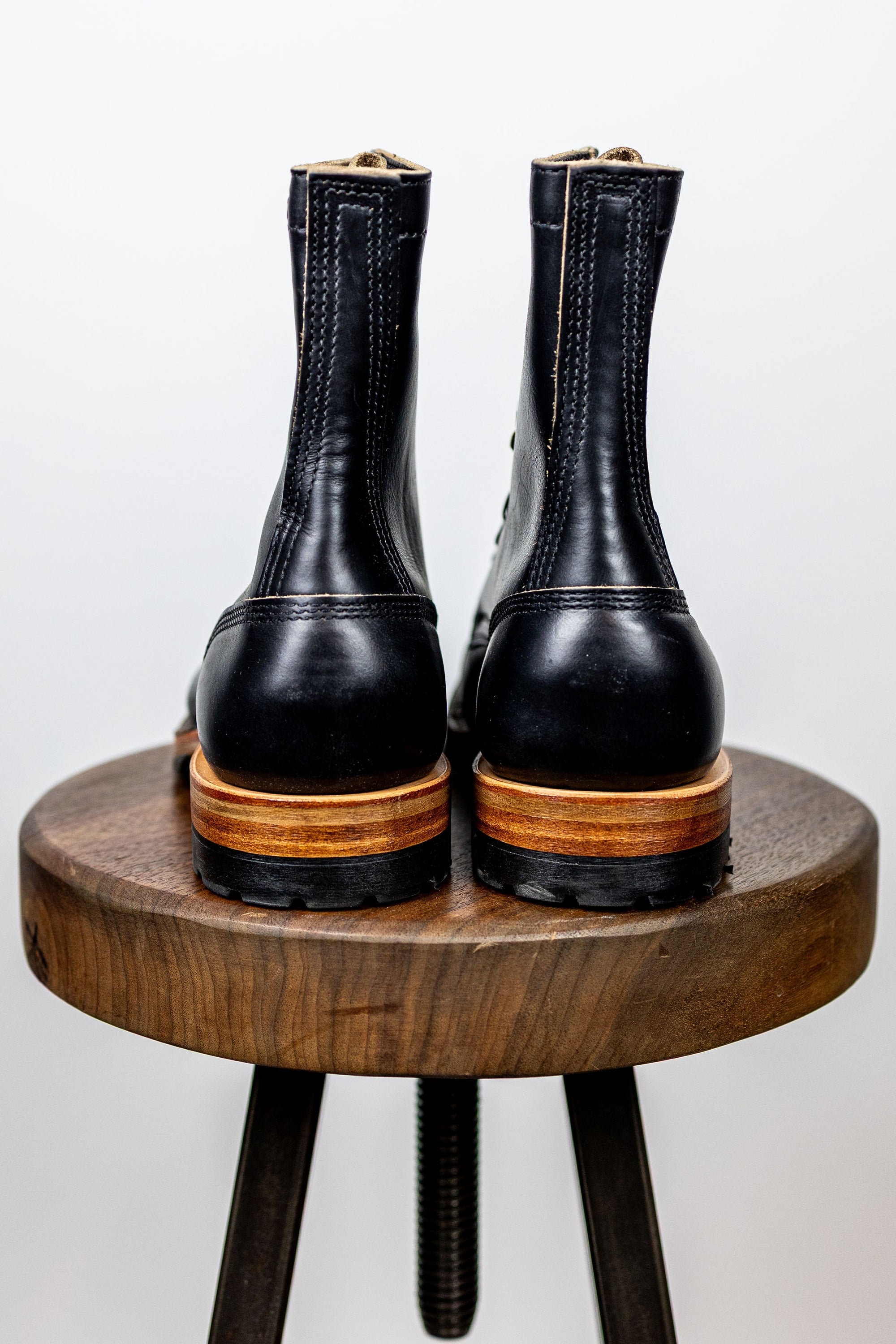 White's Boots x Franklin and Poe Service Boot 5050 Last - 8" Black Chromexcel