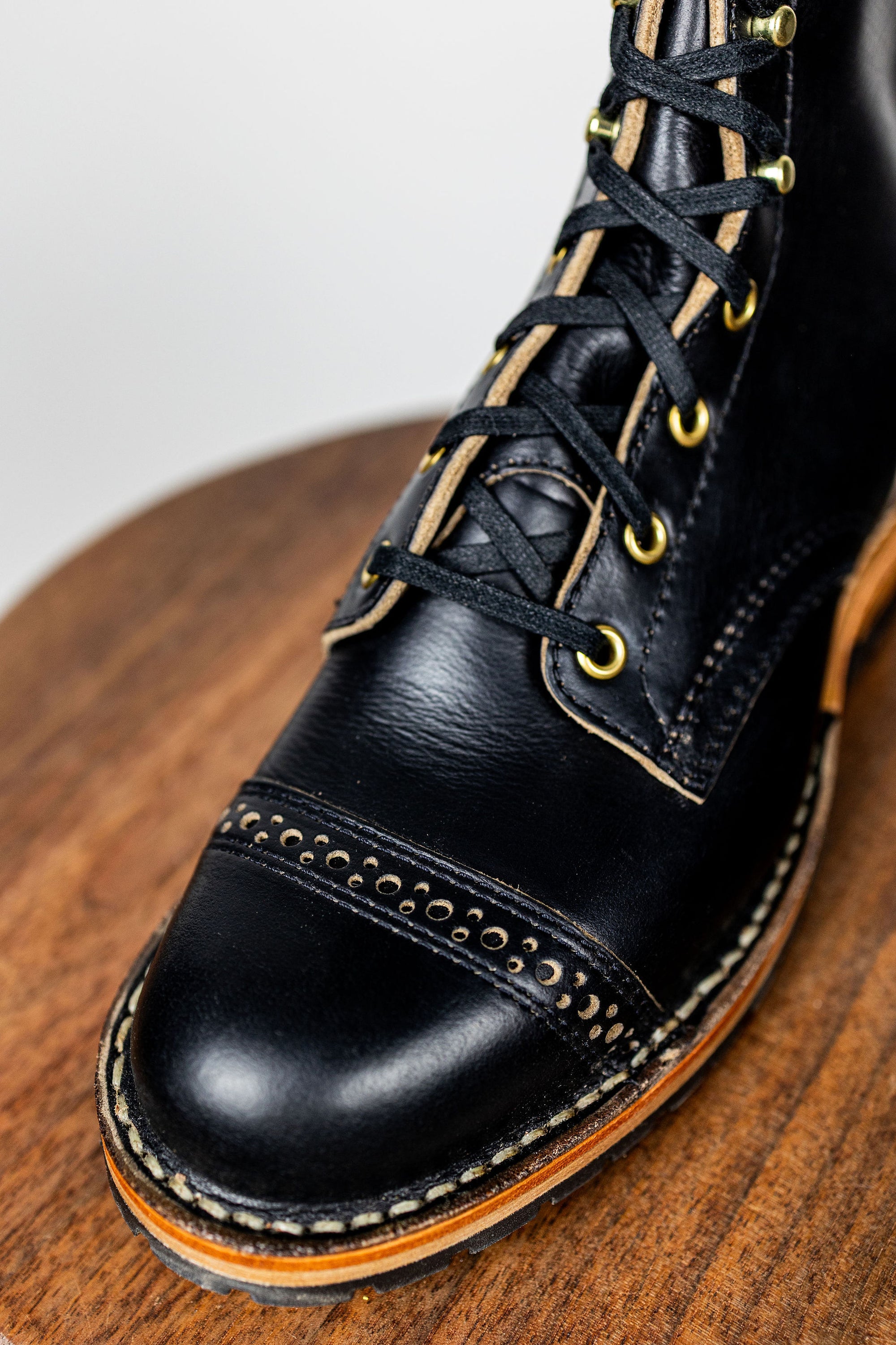 White's Boots x Franklin and Poe Service Boot 5050 Last - 8" Black Chromexcel