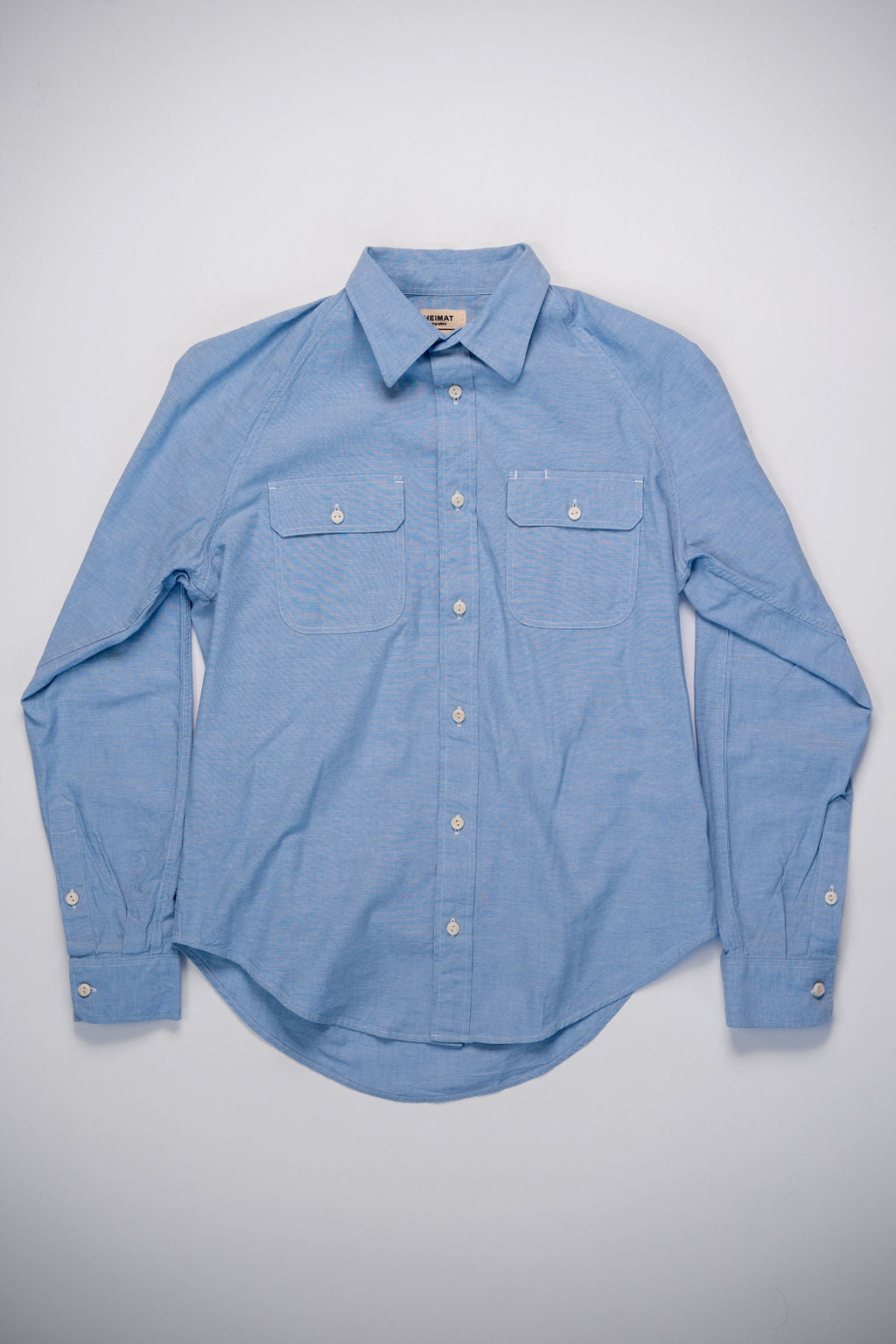 Heimat Textil Work Shirt - Trail Blue Chambray