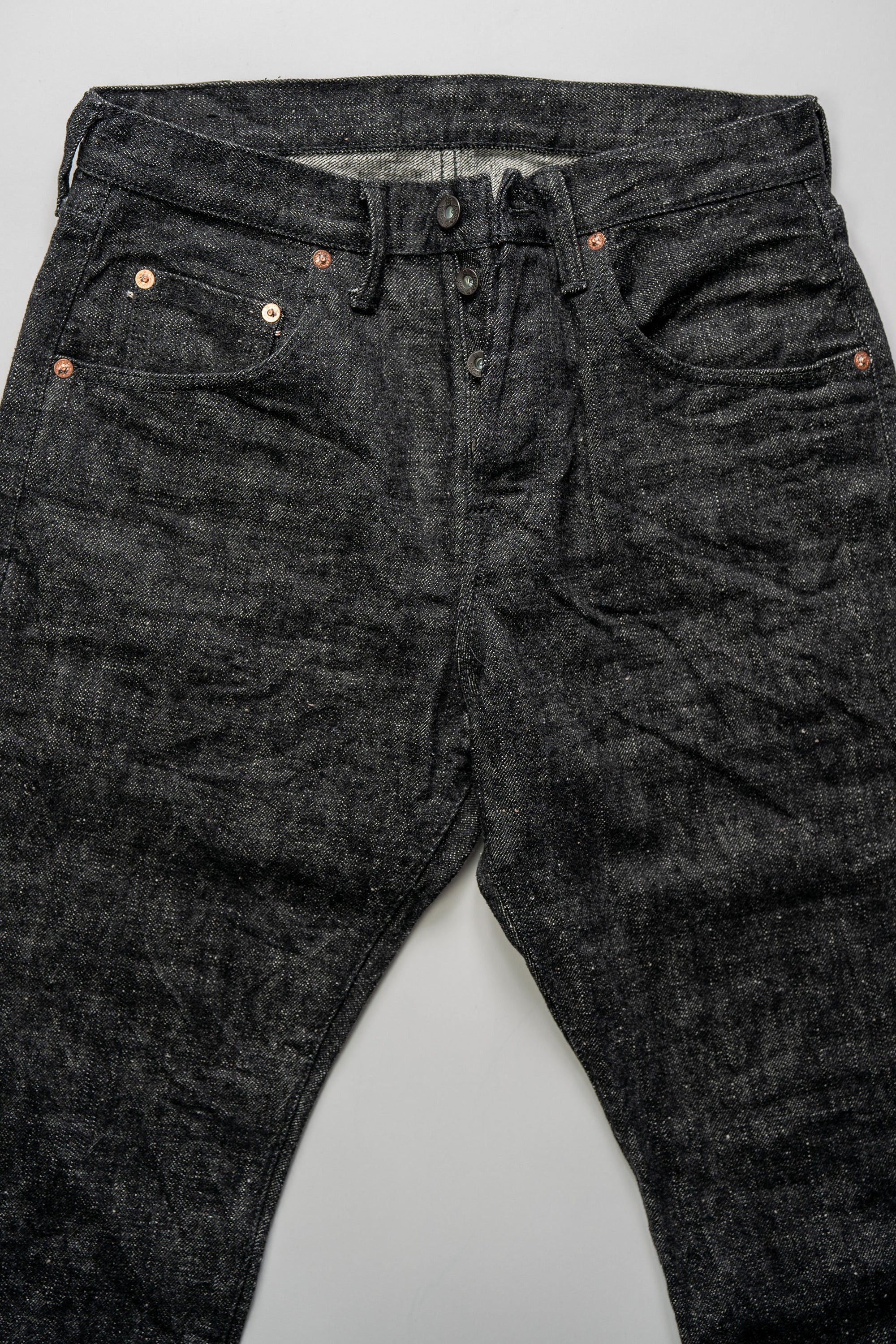 Samurai S211BK 17oz "Koku Benikei" Black Selvedge Relaxed Tapered - One Wash