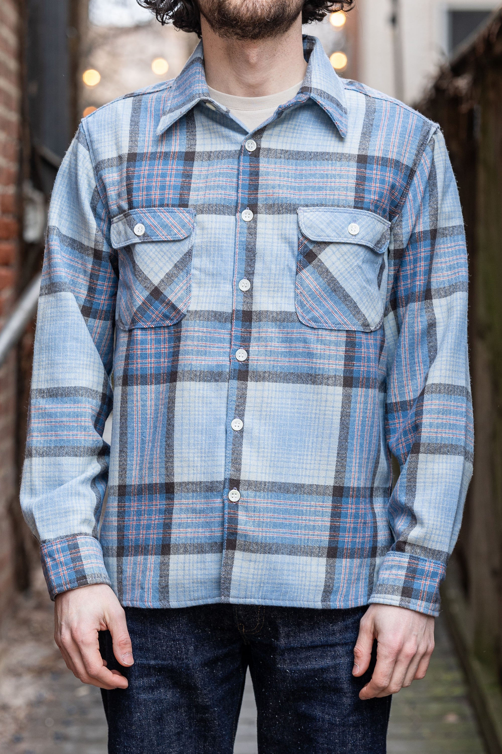 Freenote Cloth Benson - Concord Blue Wool