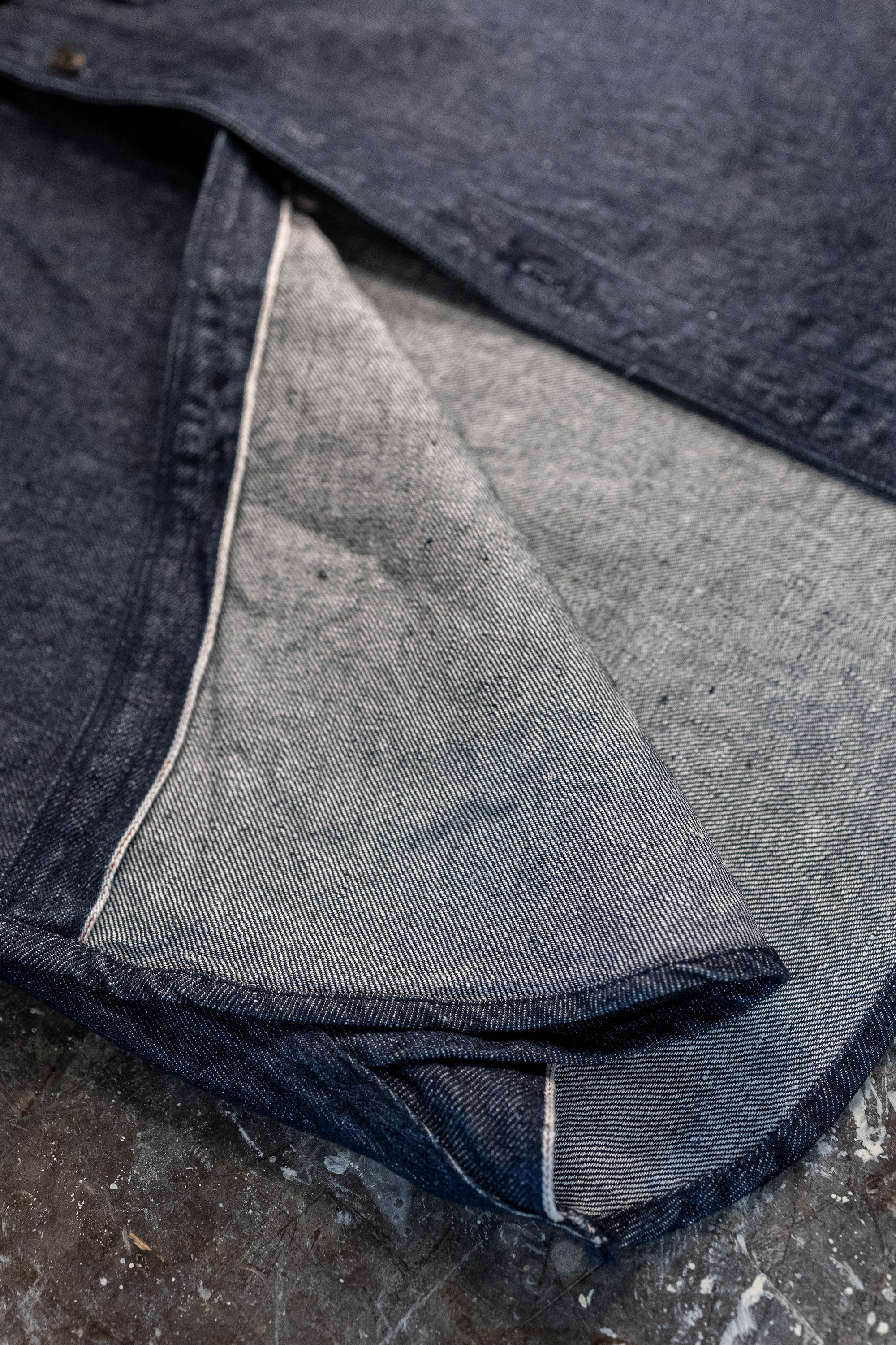 UES 502511 100% Linen Denim Shirt - Denim