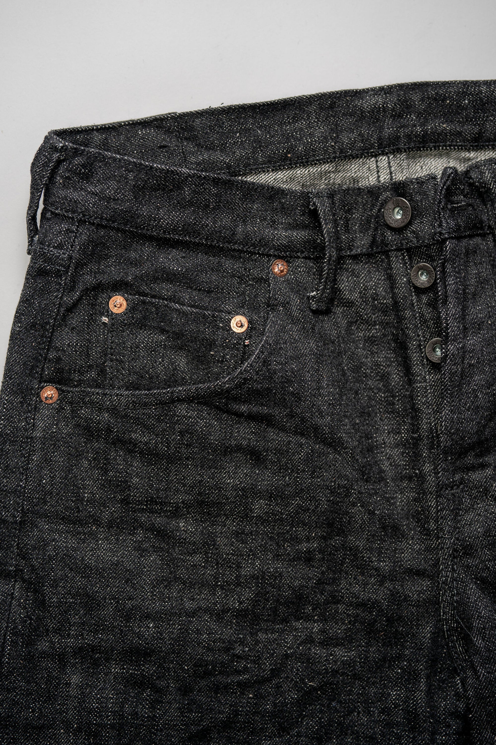 Samurai S211BK 17oz "Koku Benikei" Black Selvedge Relaxed Tapered - One Wash