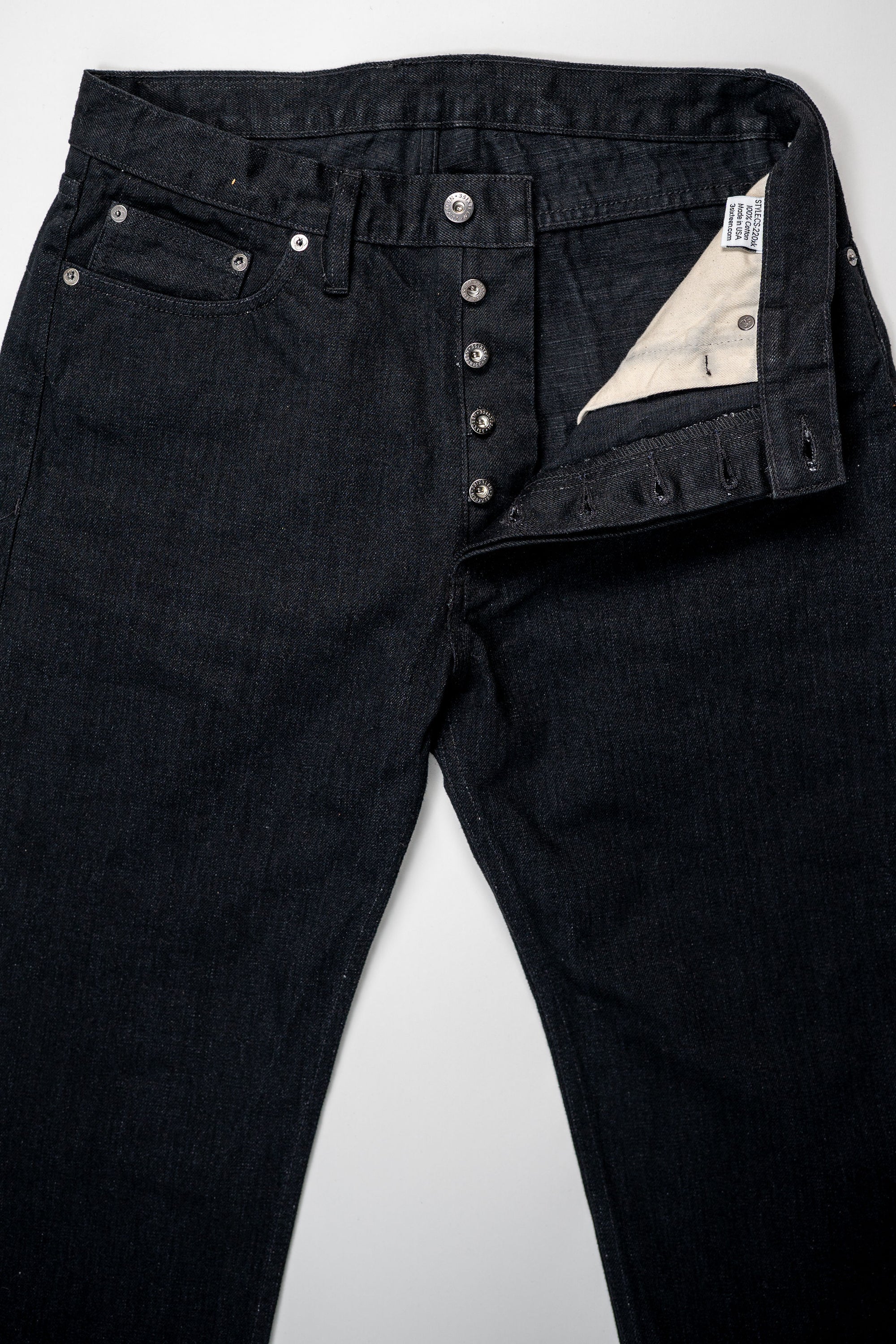 3sixteen CS-220xk - Classic Straight Rinsed Black Kibata