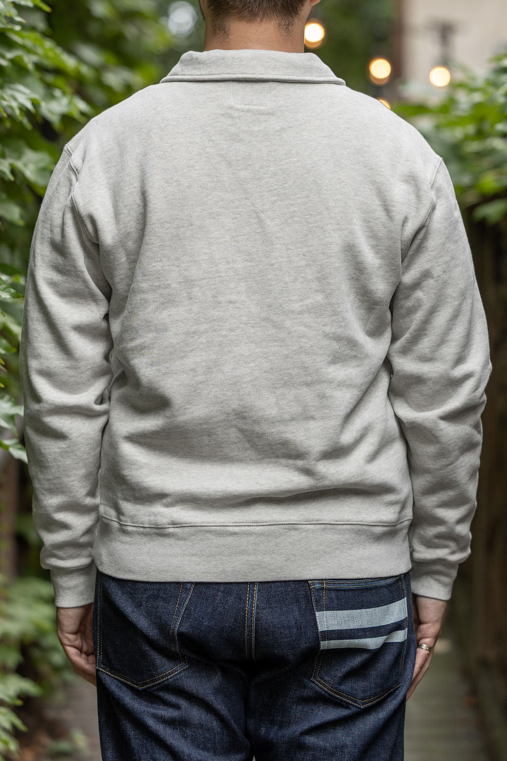 Knickerbocker Stadium Loft Knit Quarter Zip - Oat Grey
