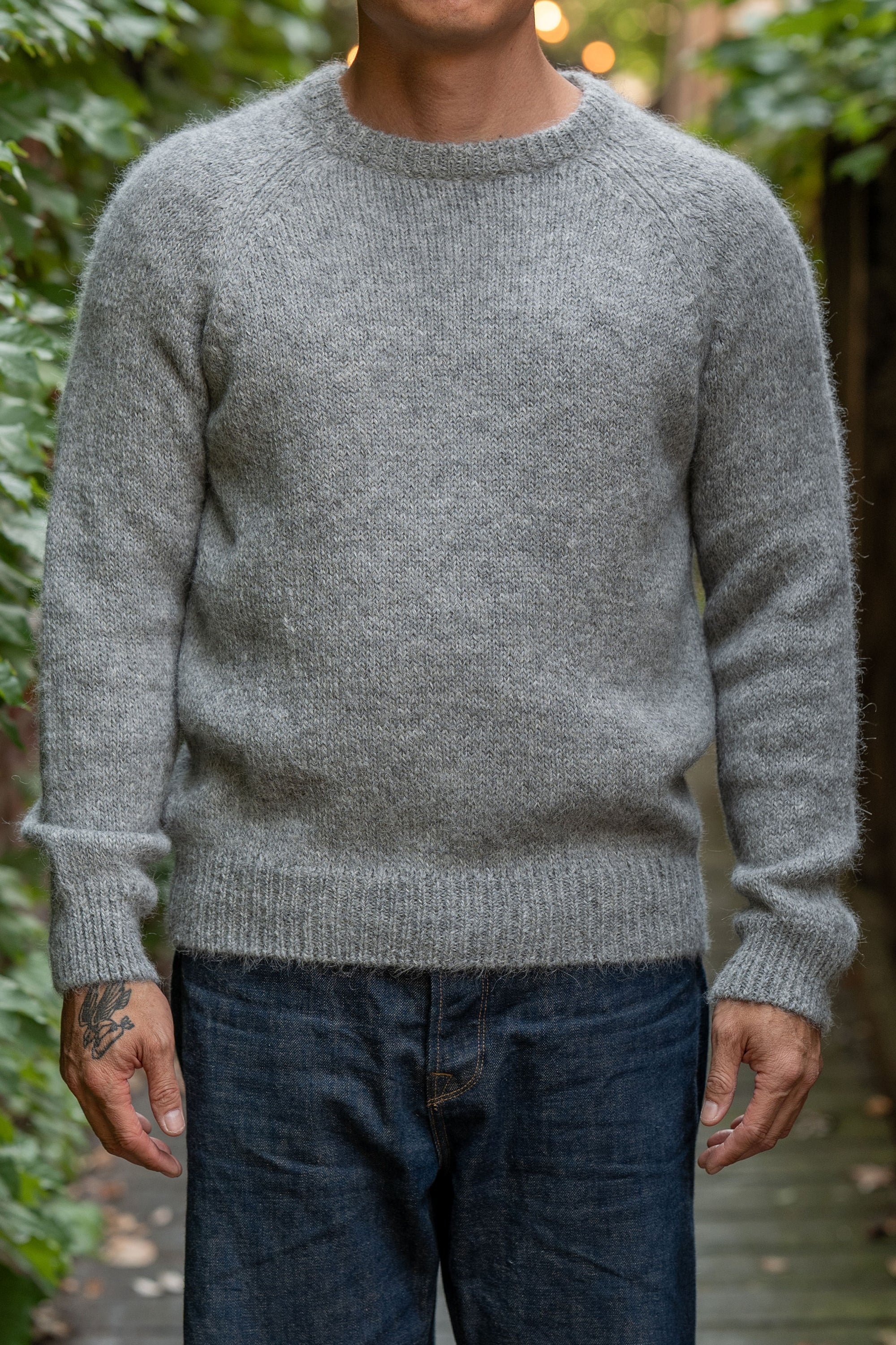 Knickerbocker Bud Alpaca Sweater - Fog Grey