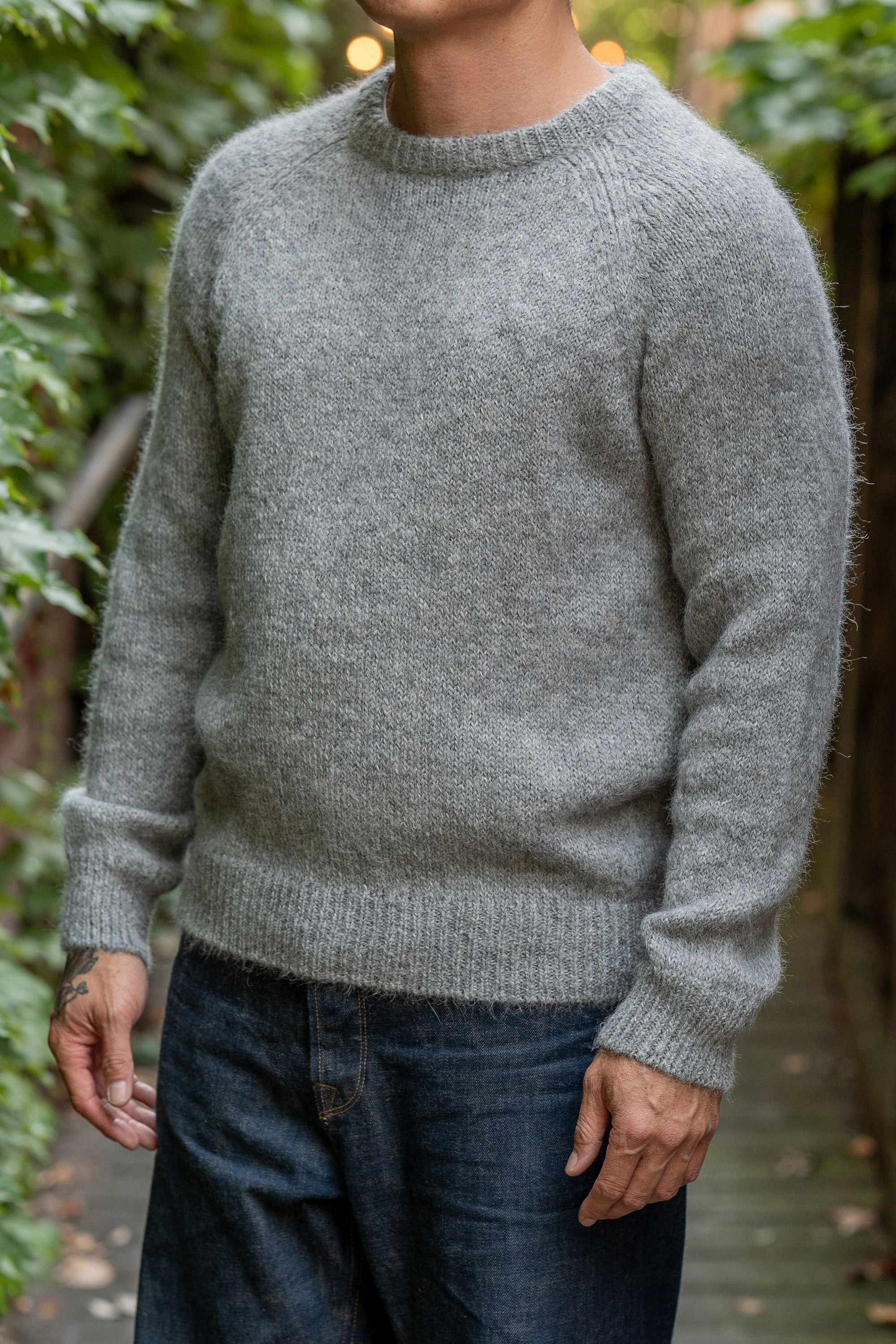 Knickerbocker Bud Alpaca Sweater - Fog Grey