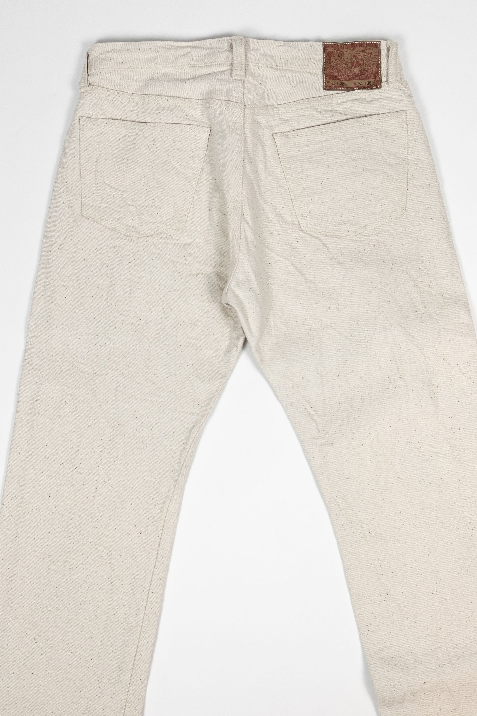 Samurai S710SC-KI Slim Straight - 18oz Japanese Cotton Made Ecru Jeans