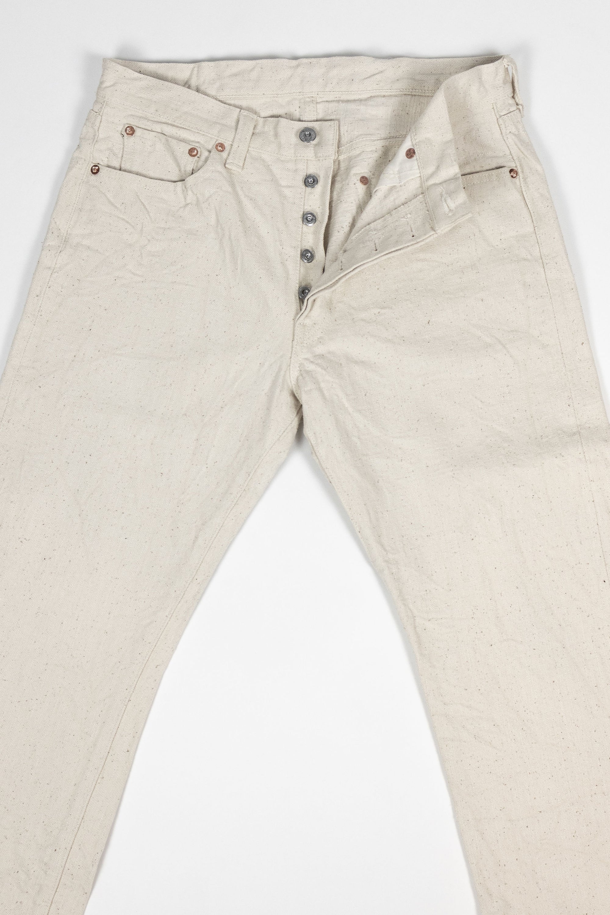 Samurai S710SC-KI Slim Straight - 18oz Japanese Cotton Made Ecru Jeans