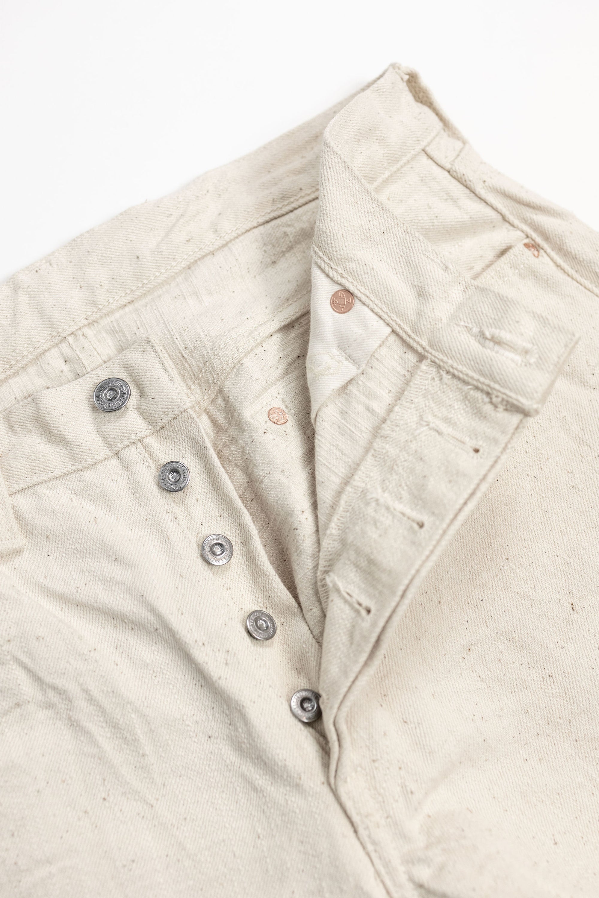 Samurai S710SC-KI Slim Straight - 18oz Japanese Cotton Made Ecru Jeans