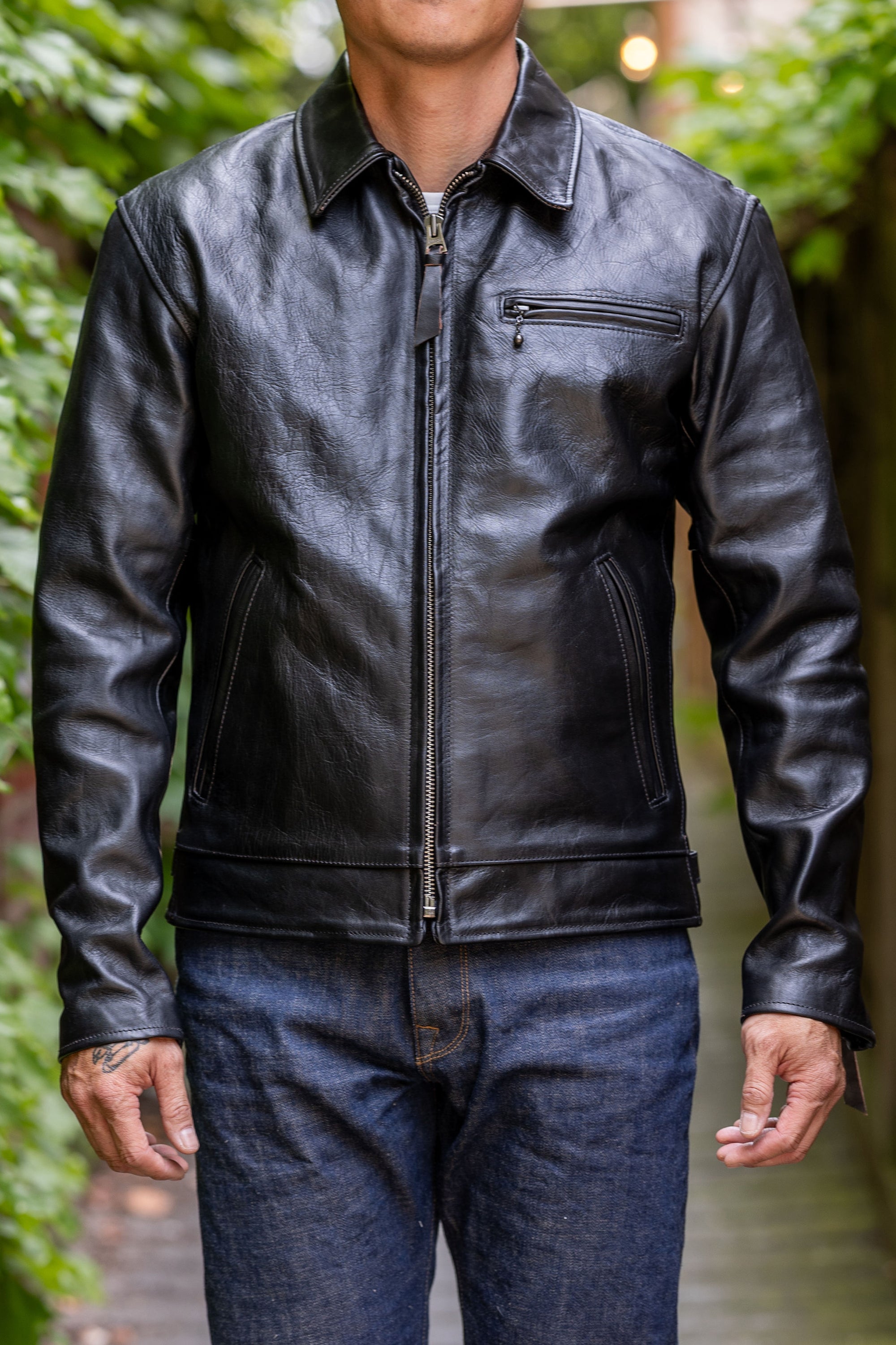 Simmons Bilt x Franklin & Poe Citywide - Japanese Black Teacore Horsehide