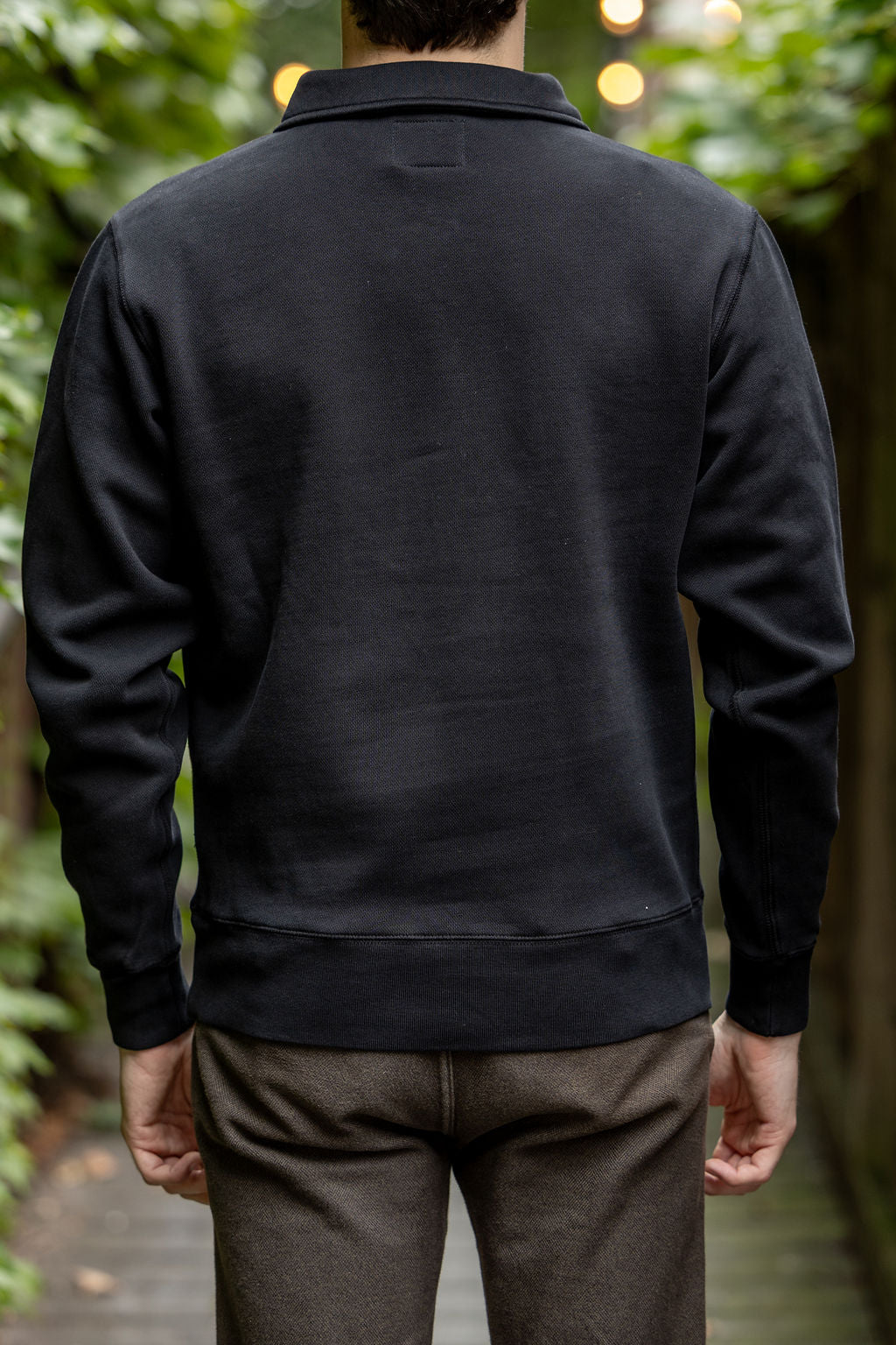 Knickerbocker Stadium Loft Knit Quarter Zip - Black