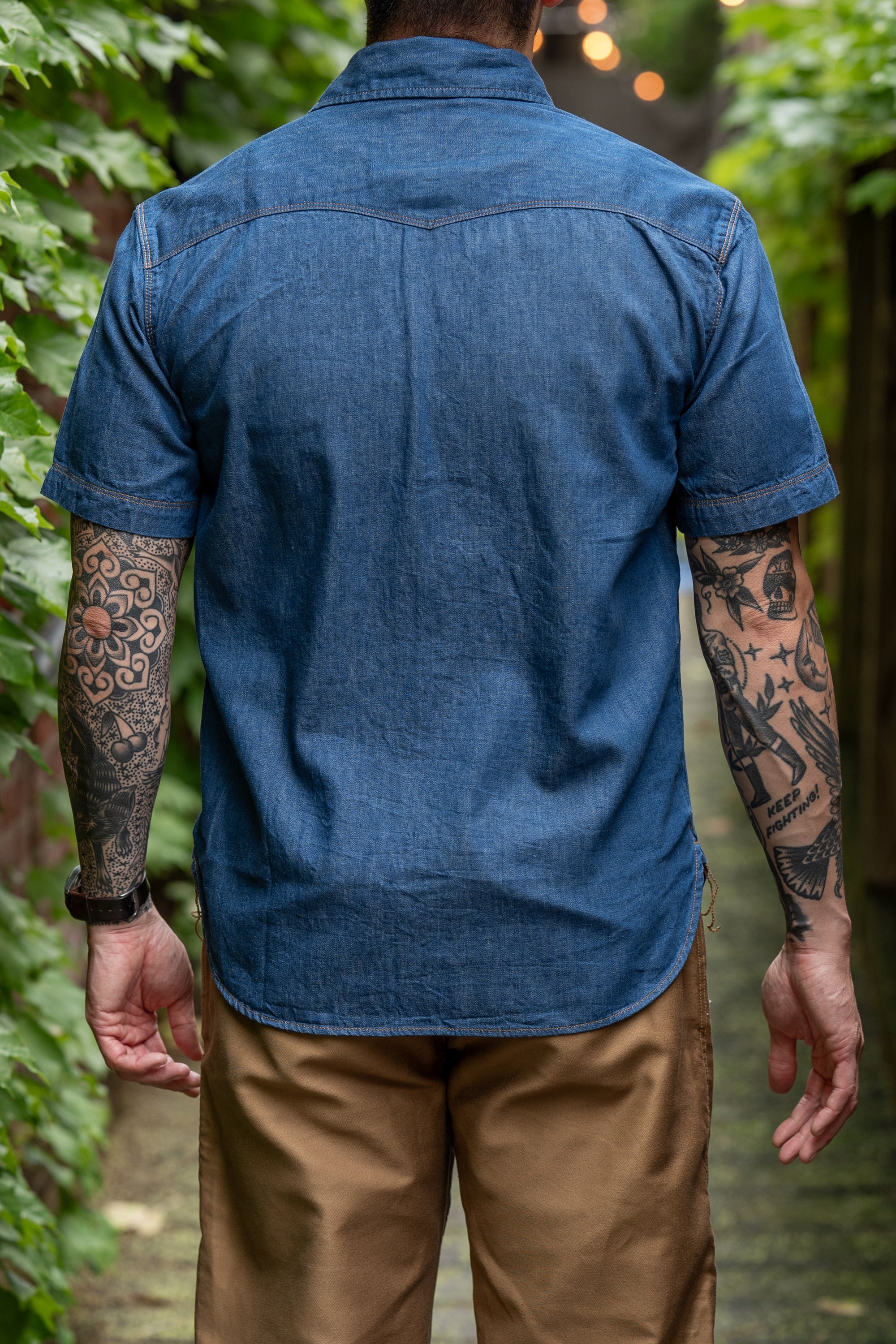 Freenote Cloth Bodie S/S - Vintage Blue Denim