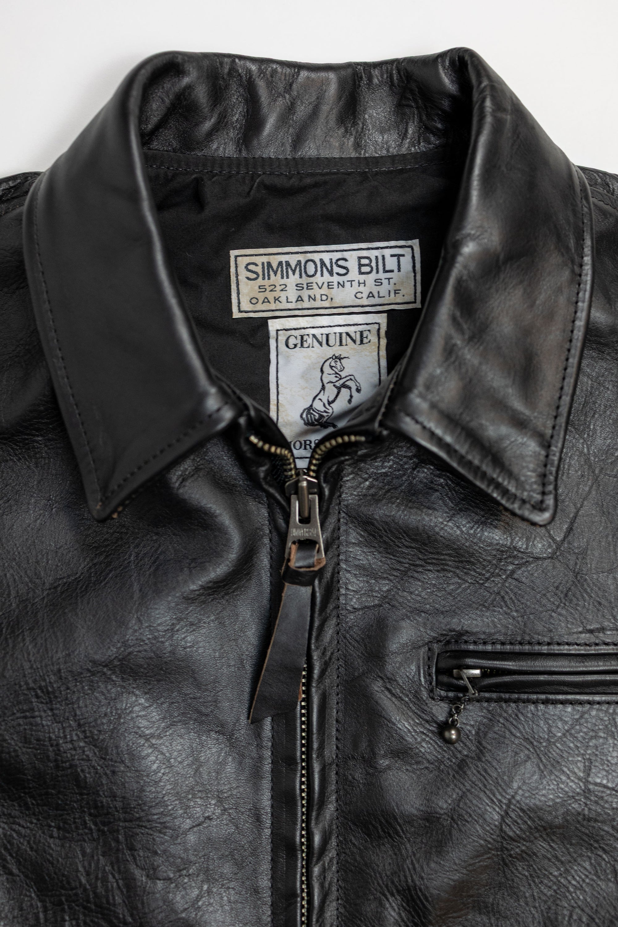 Simmons Bilt x Franklin & Poe Citywide - Japanese Black Teacore Horsehide