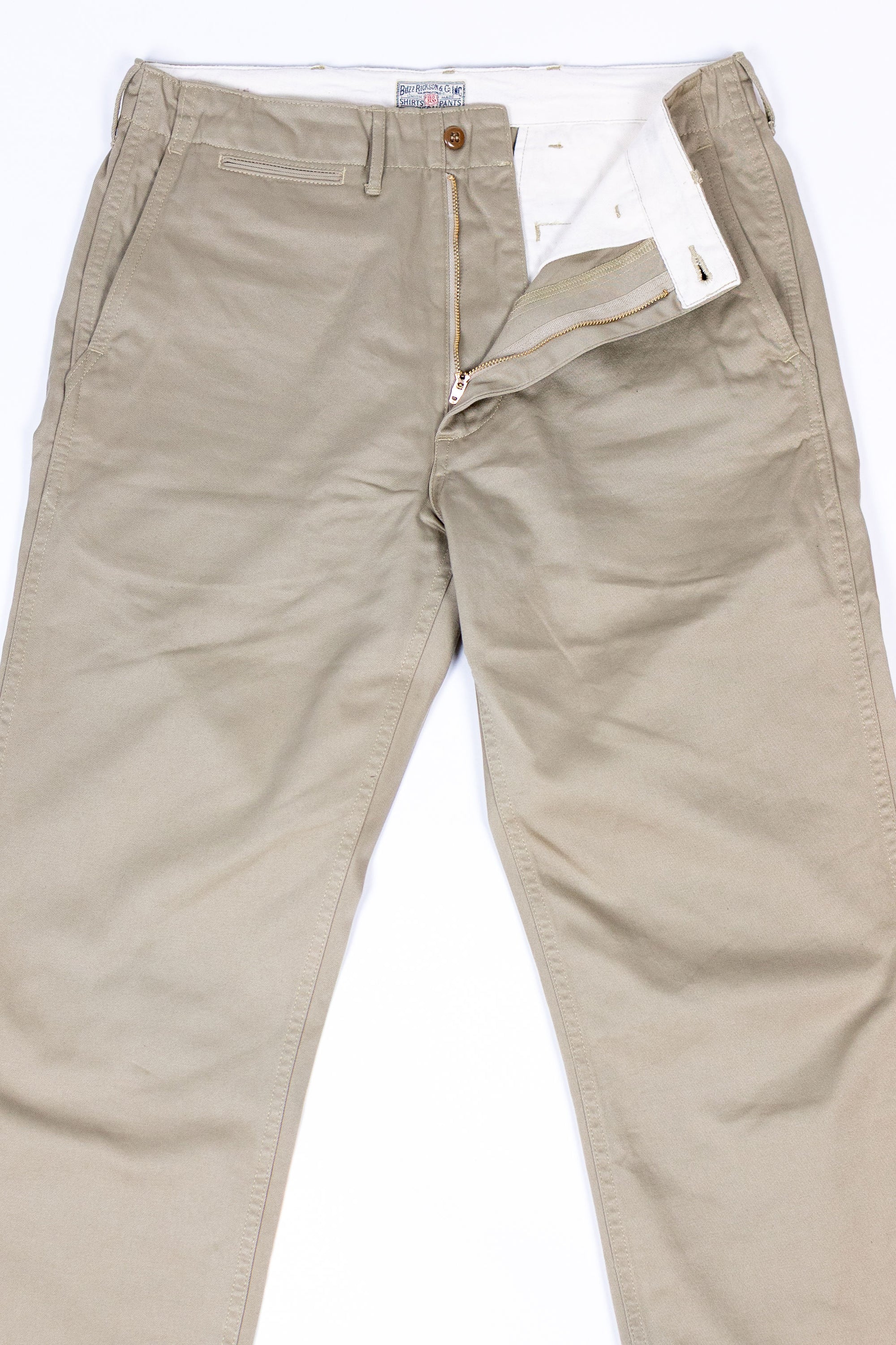 Buzz Rickson's BR40025 Original Spec. Chinos - Khaki