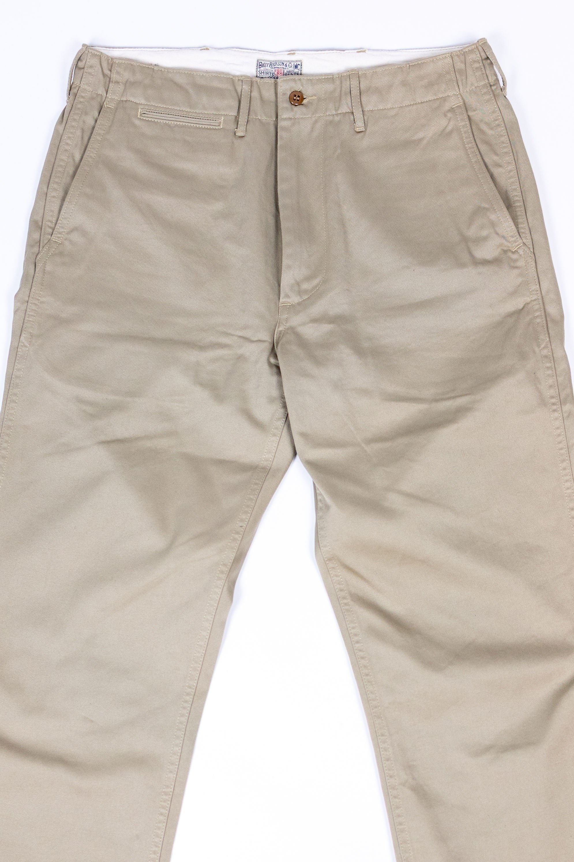 Buzz Rickson's BR40025 Original Spec. Chinos - Khaki