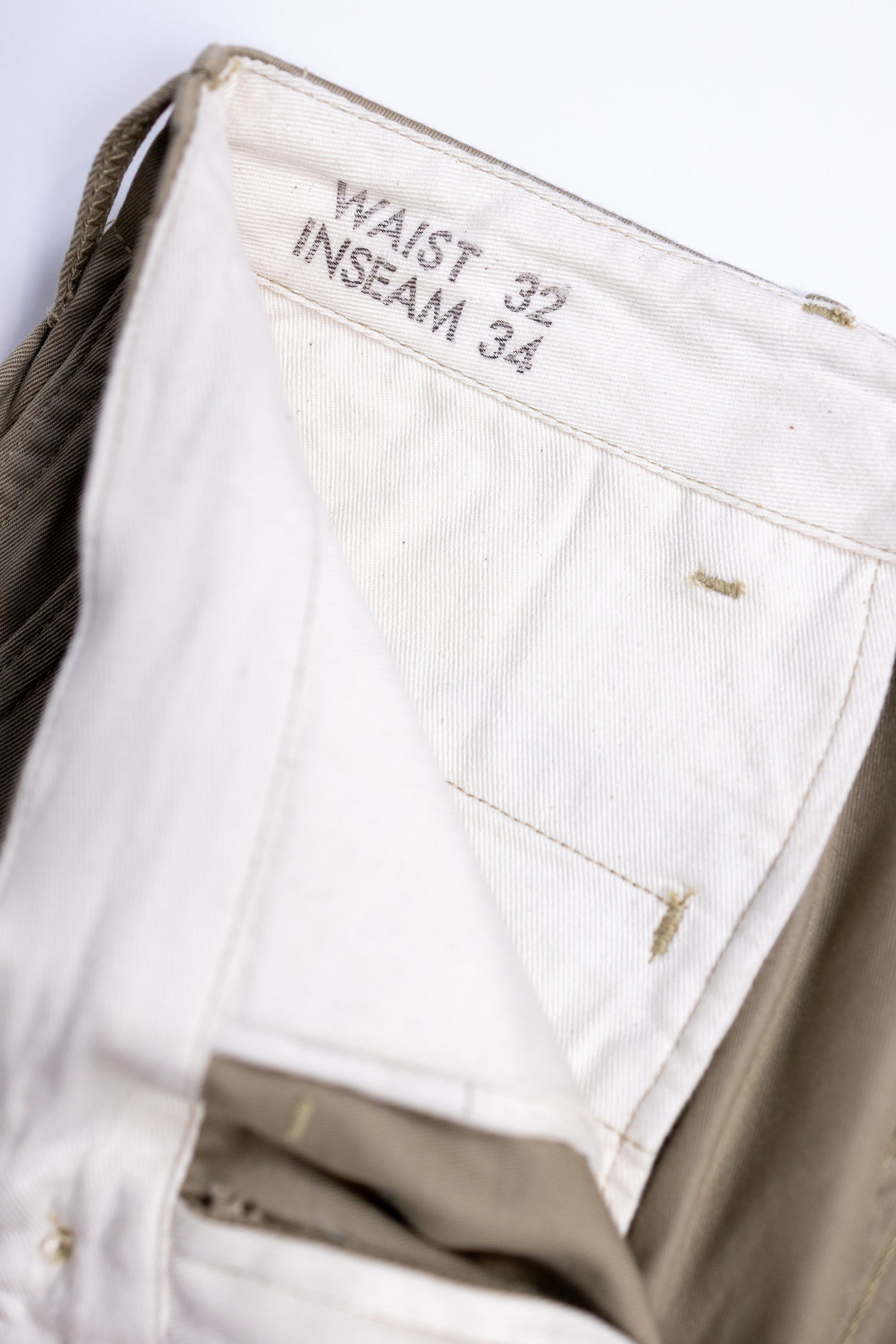 Buzz Rickson's BR40025 Original Spec. Chinos - Khaki