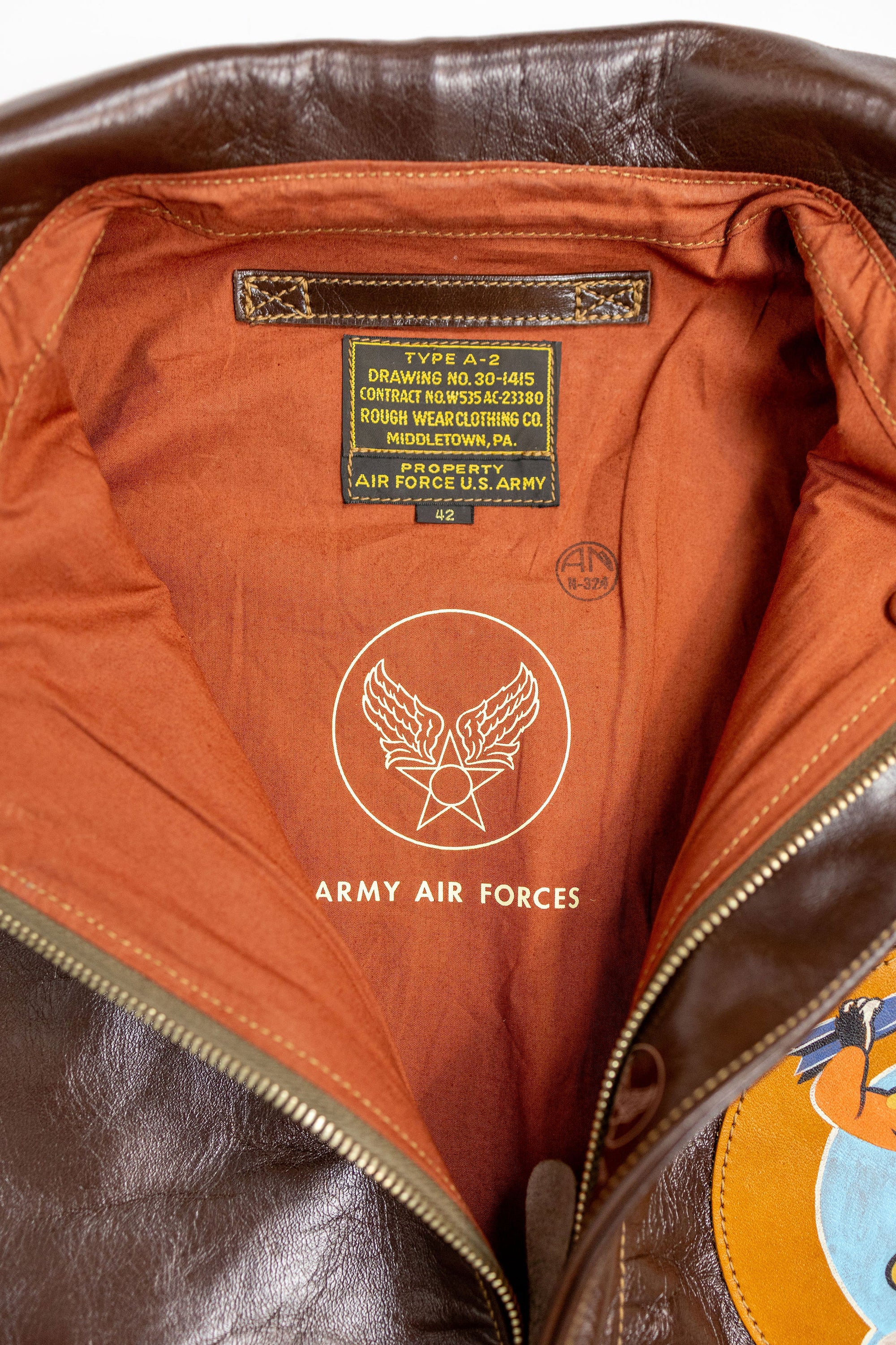 Buzz Rickson's BR80668 A-2 Rough Wear Clothing Co. 451st Bomb. SQ. "Mister Period Twice".
