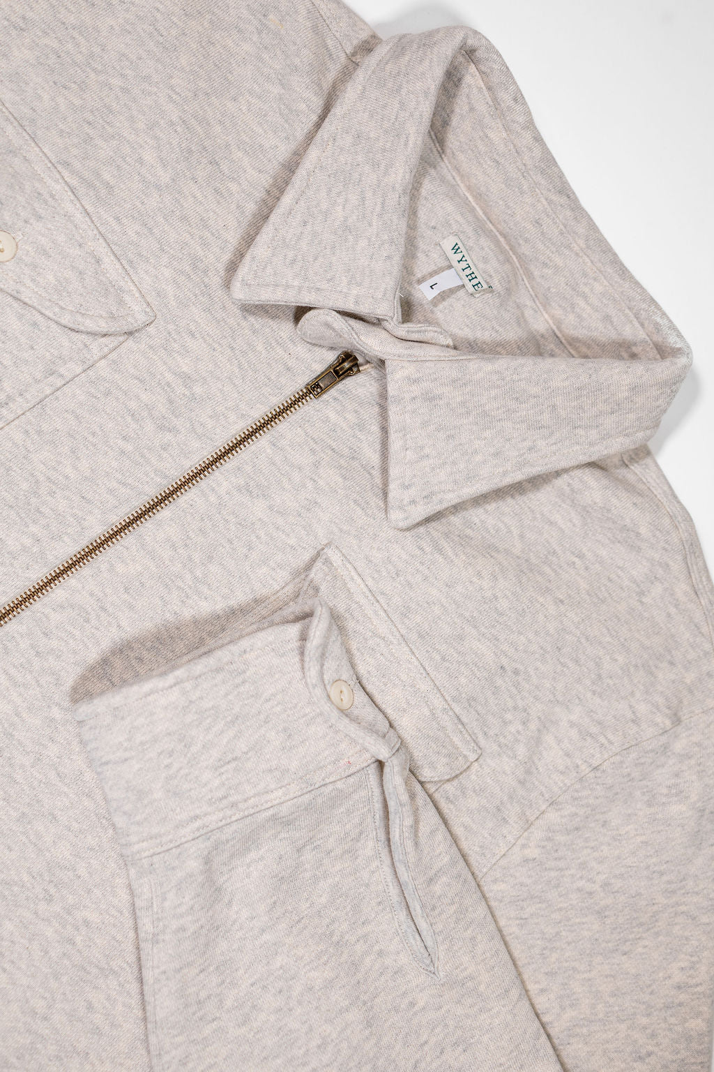 Wythe Half Zip Sweatshirt - Heather Grey