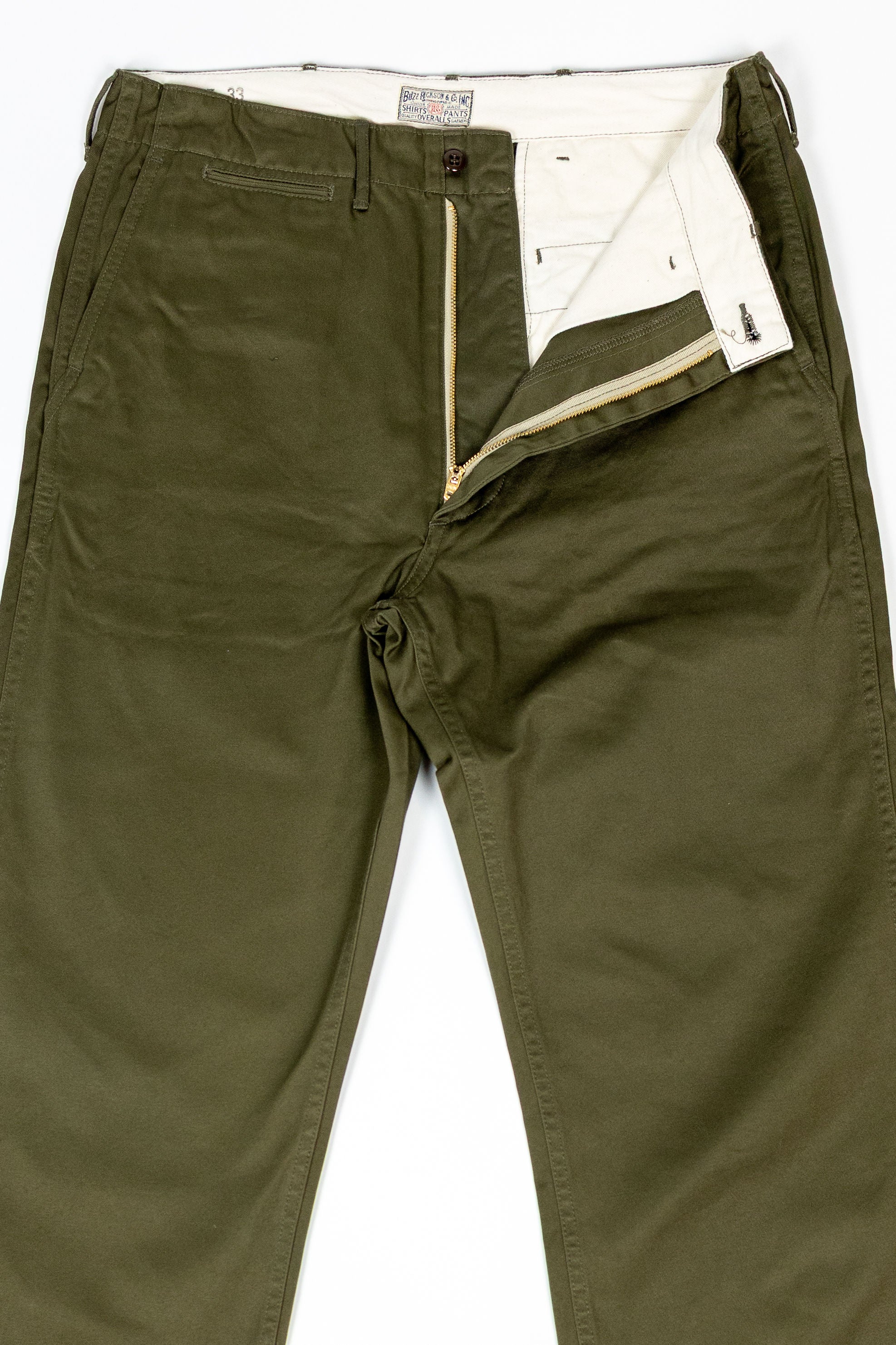 Buzz Rickson's BR40025 Original Spec. Chinos - Olive