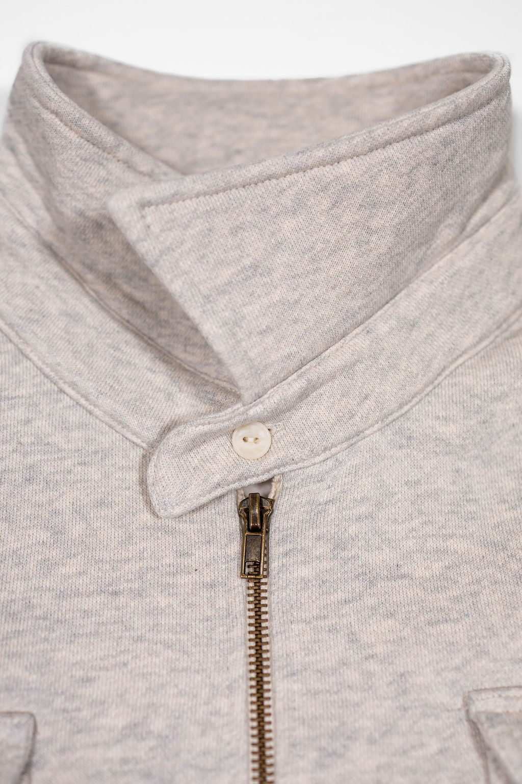 Wythe Half Zip Sweatshirt - Heather Grey