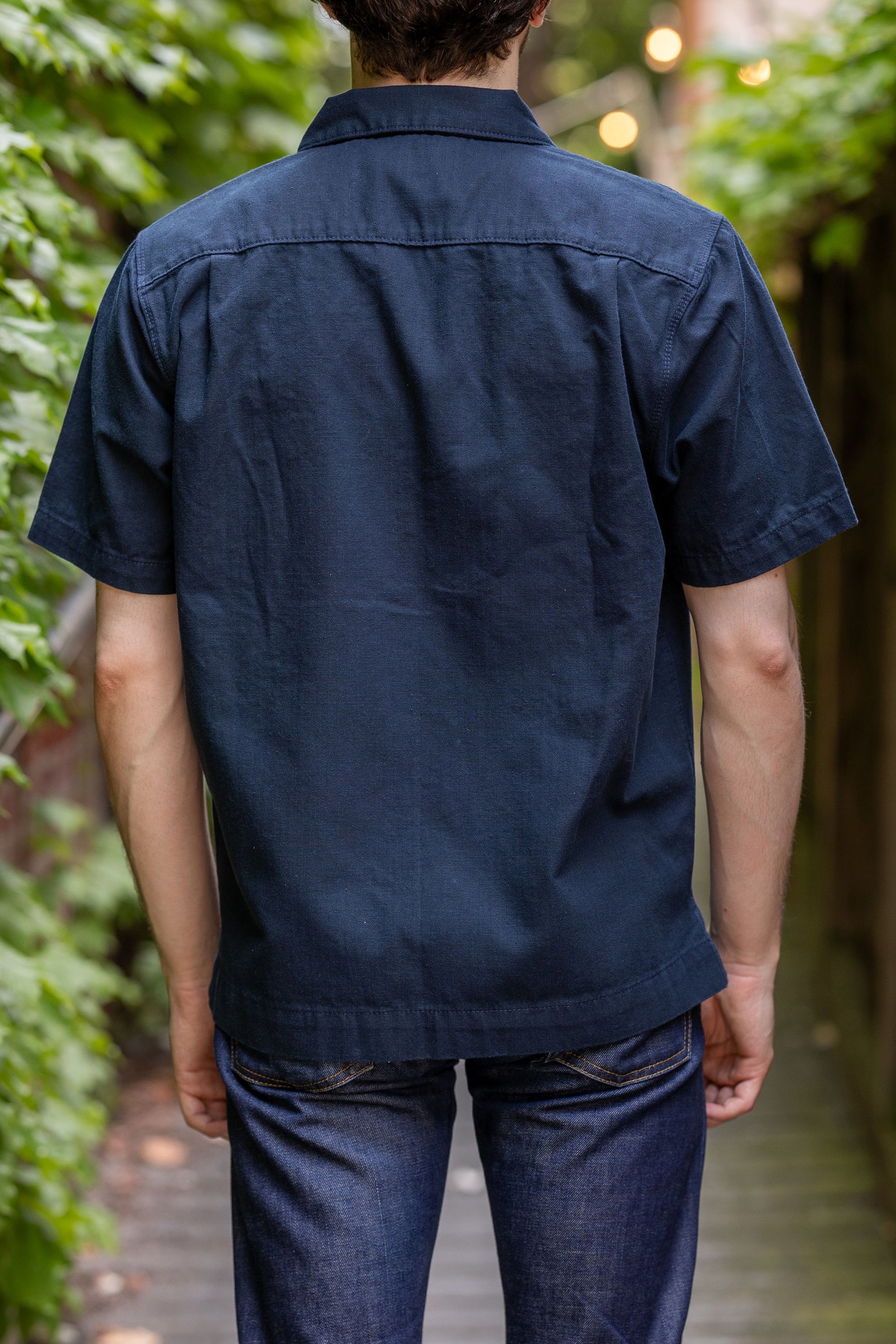 Freenote Cloth Cayucos - Navy Herringbone