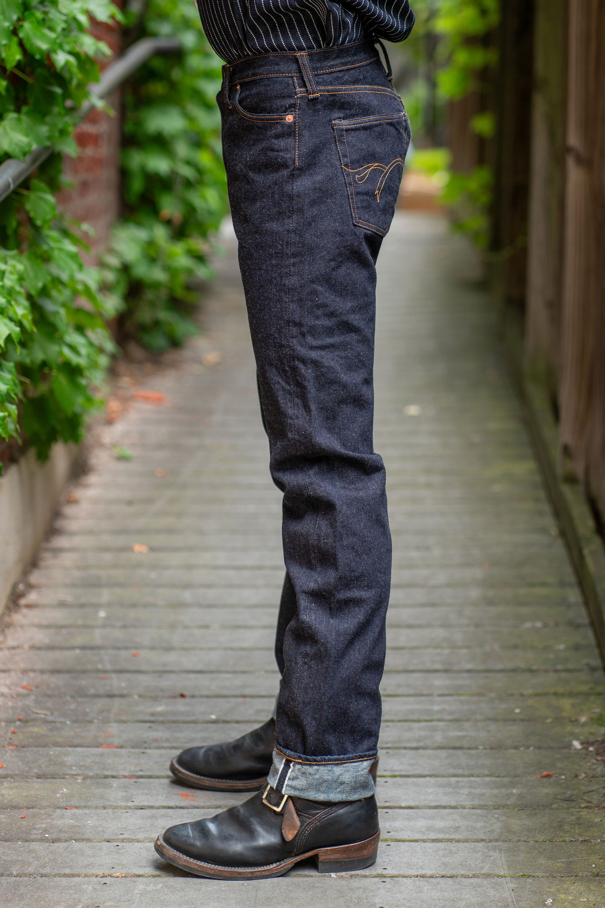 The Flat Head FN-3009 Slim Straight - 14.5oz Selvedge Denim (One Washed)