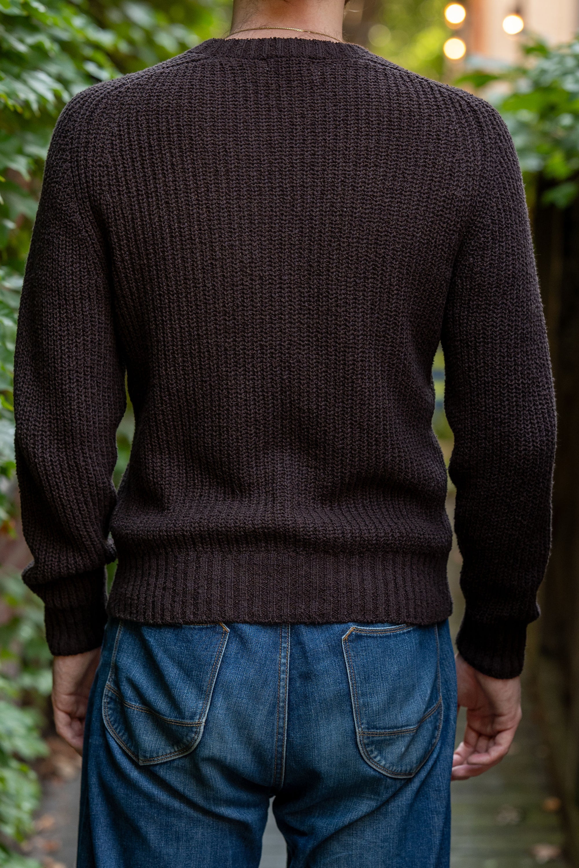 3sixteen Cotton Crewneck Sweater - Bark Boucle