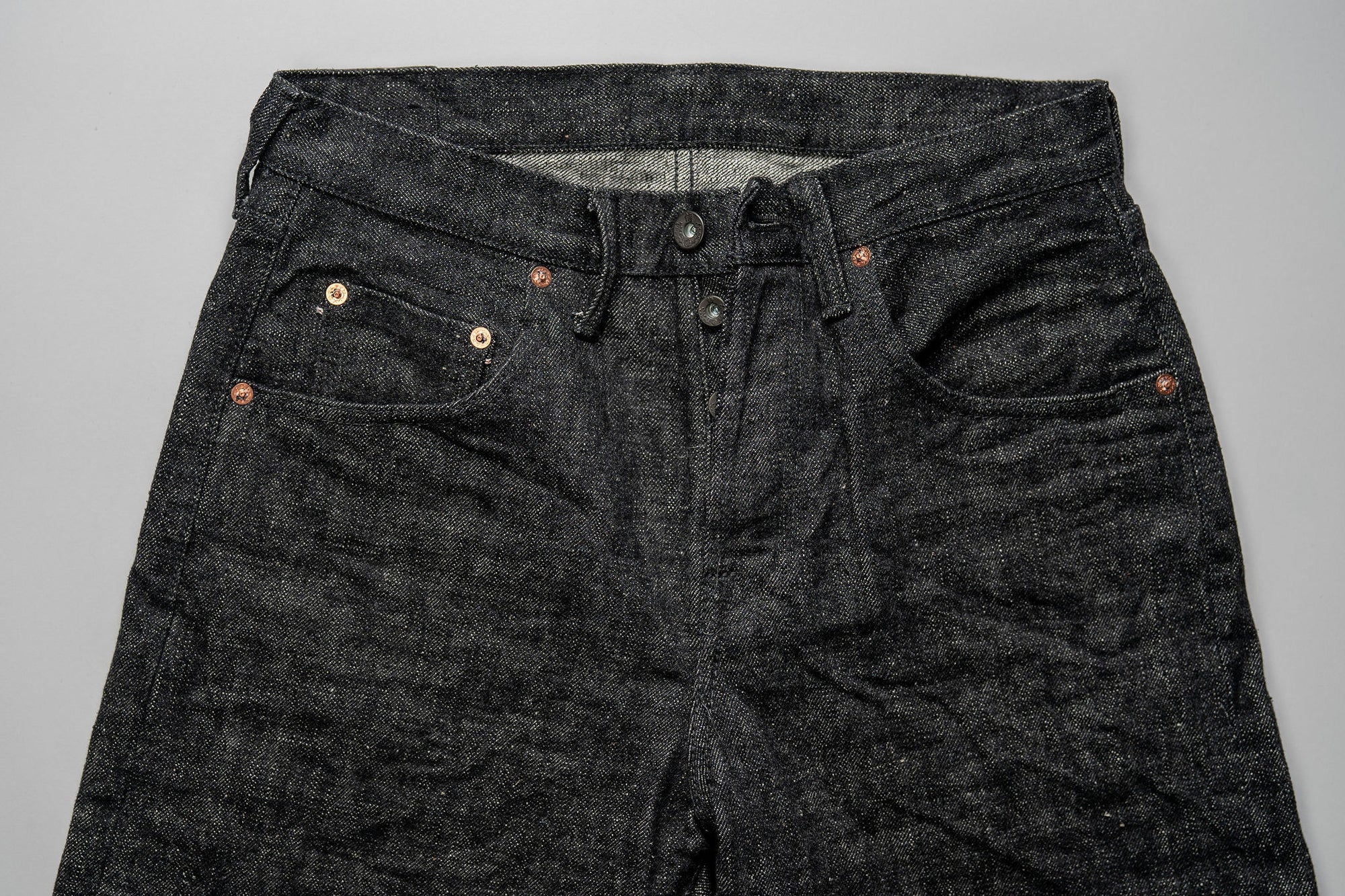 Samurai S211BK 17oz "Koku Benikei" Black Selvedge Relaxed Tapered - One Wash