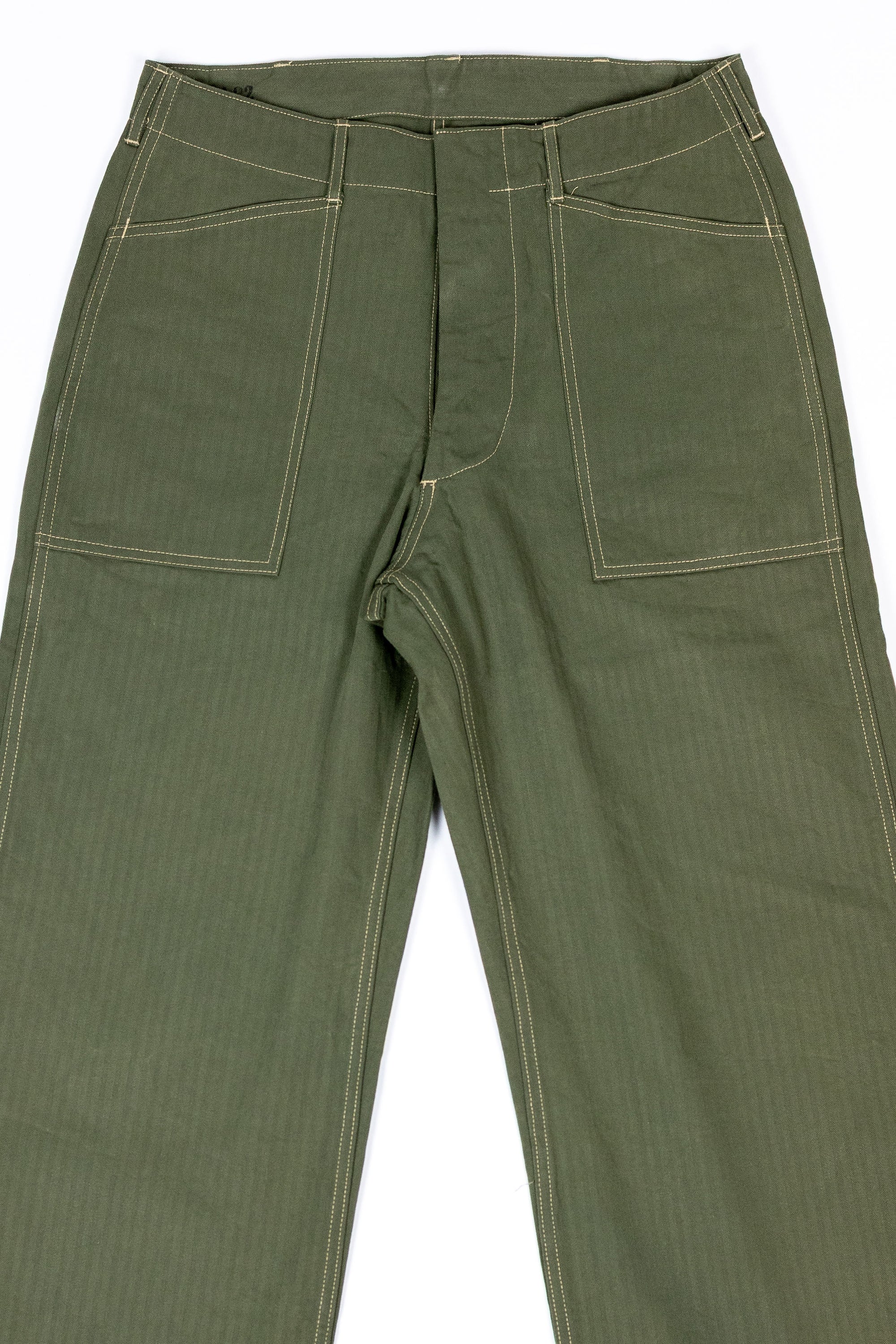 Buzz Rickson's BR42534 U.S. Marine Corps M-1941 Herringbone Pants - Olive