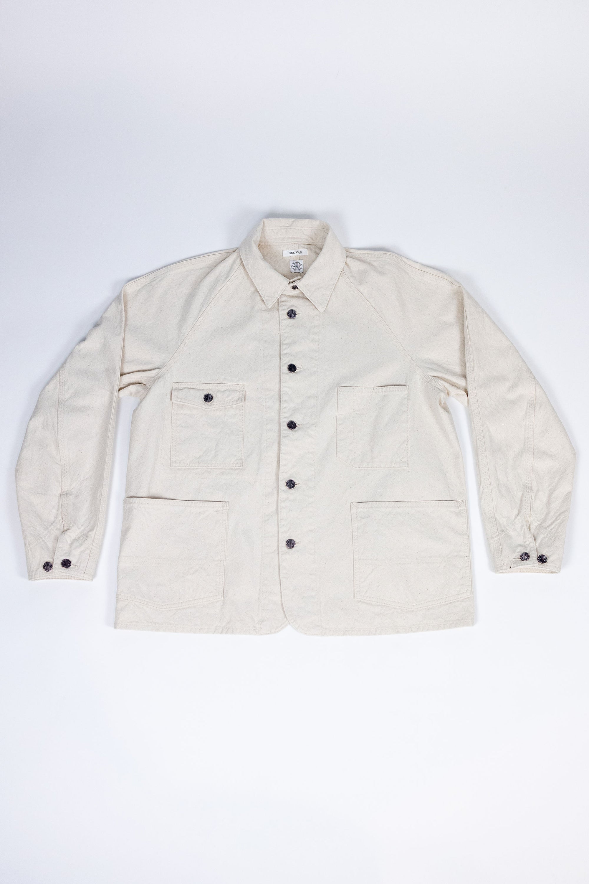 Seuvas 10oz Canvas Raglan Coverall - Natural