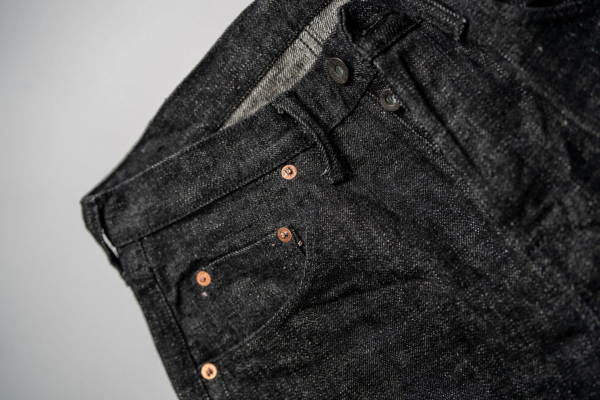 Samurai S211BK 17oz "Koku Benikei" Black Selvedge Relaxed Tapered - One Wash