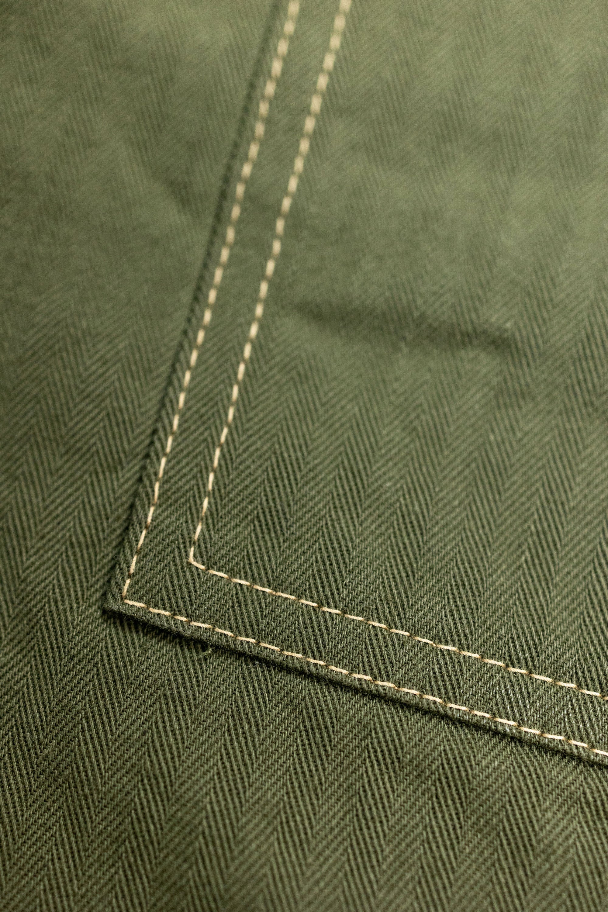 Buzz Rickson's BR42534 U.S. Marine Corps M-1941 Herringbone Pants - Olive