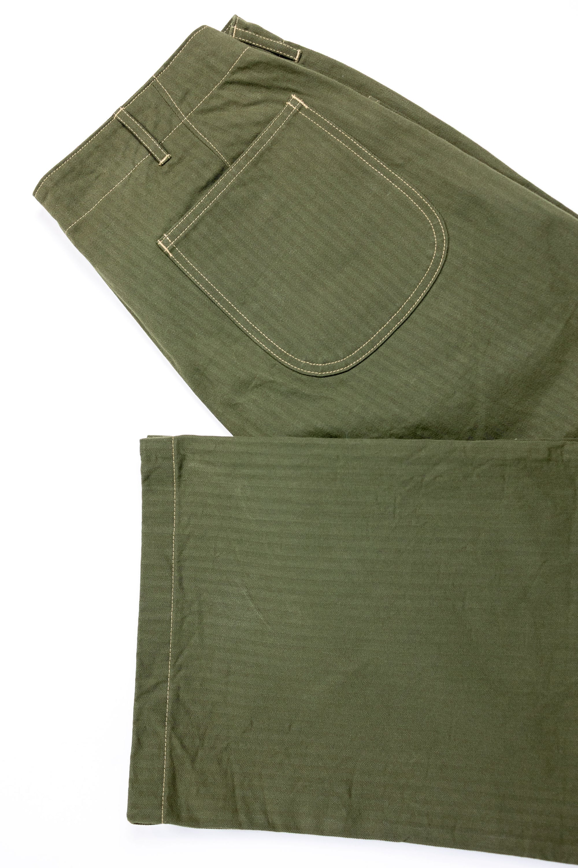 Buzz Rickson's BR42534 U.S. Marine Corps M-1941 Herringbone Pants - Olive