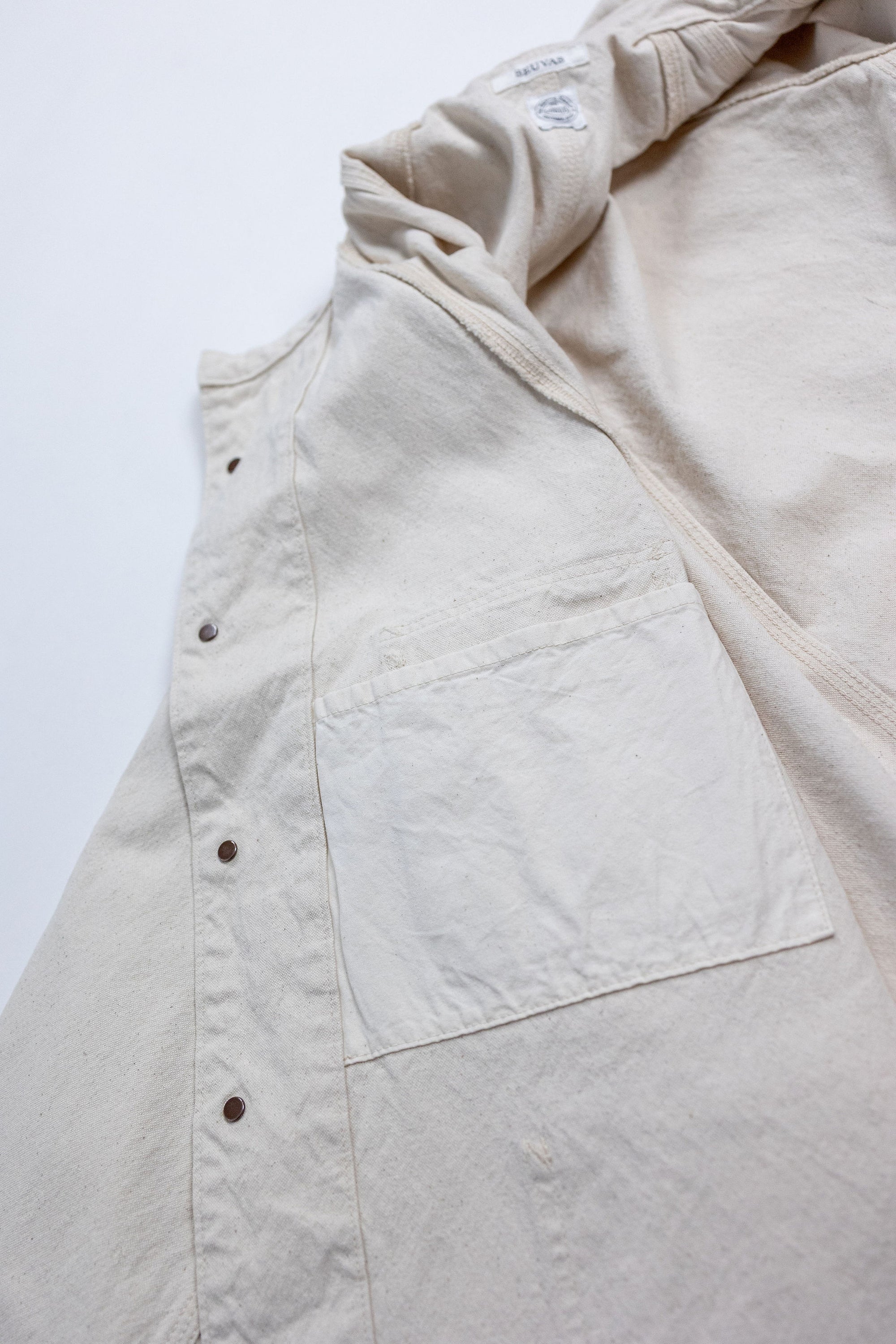 Seuvas 10oz Canvas Raglan Coverall - Natural