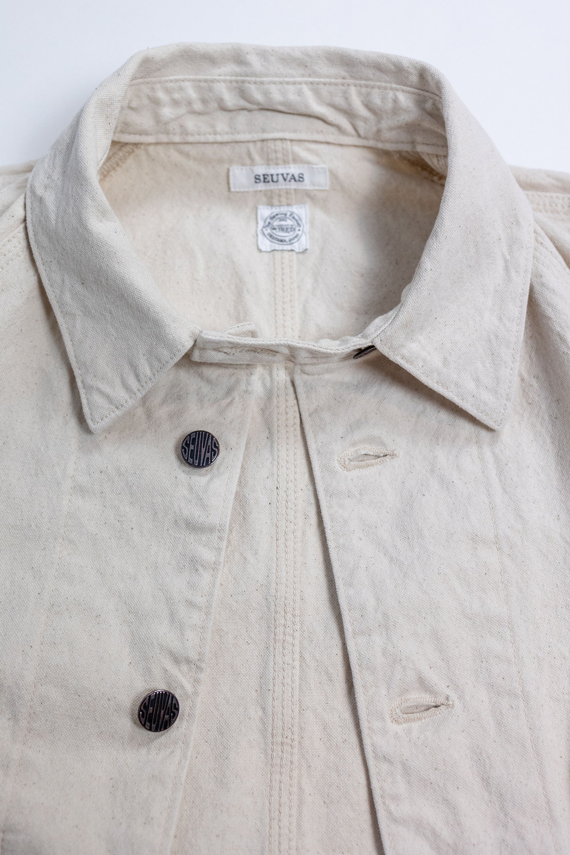 Seuvas 10oz Canvas Raglan Coverall - Natural