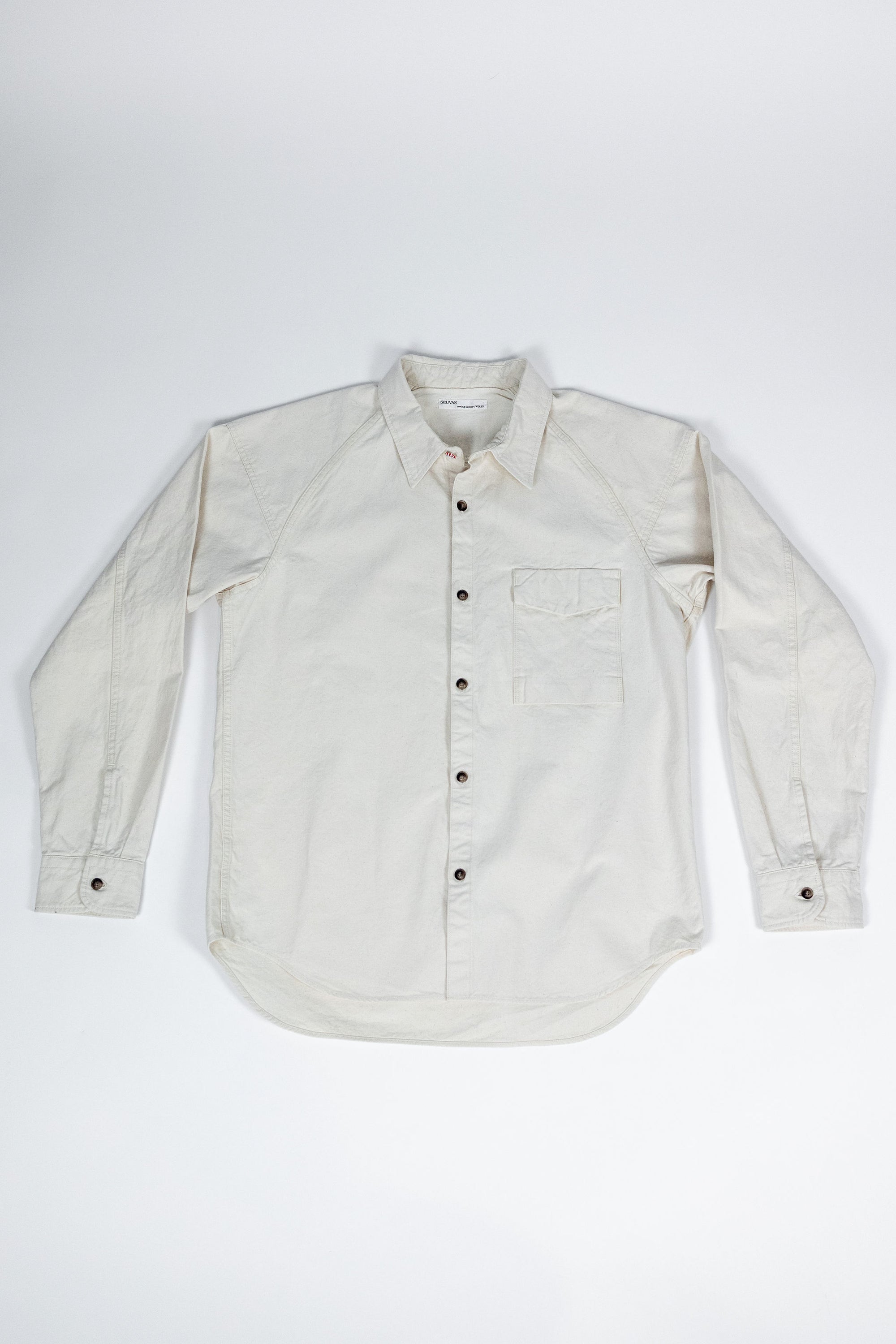 Seuvas 8oz Canvas Raglan Shirt - Natural