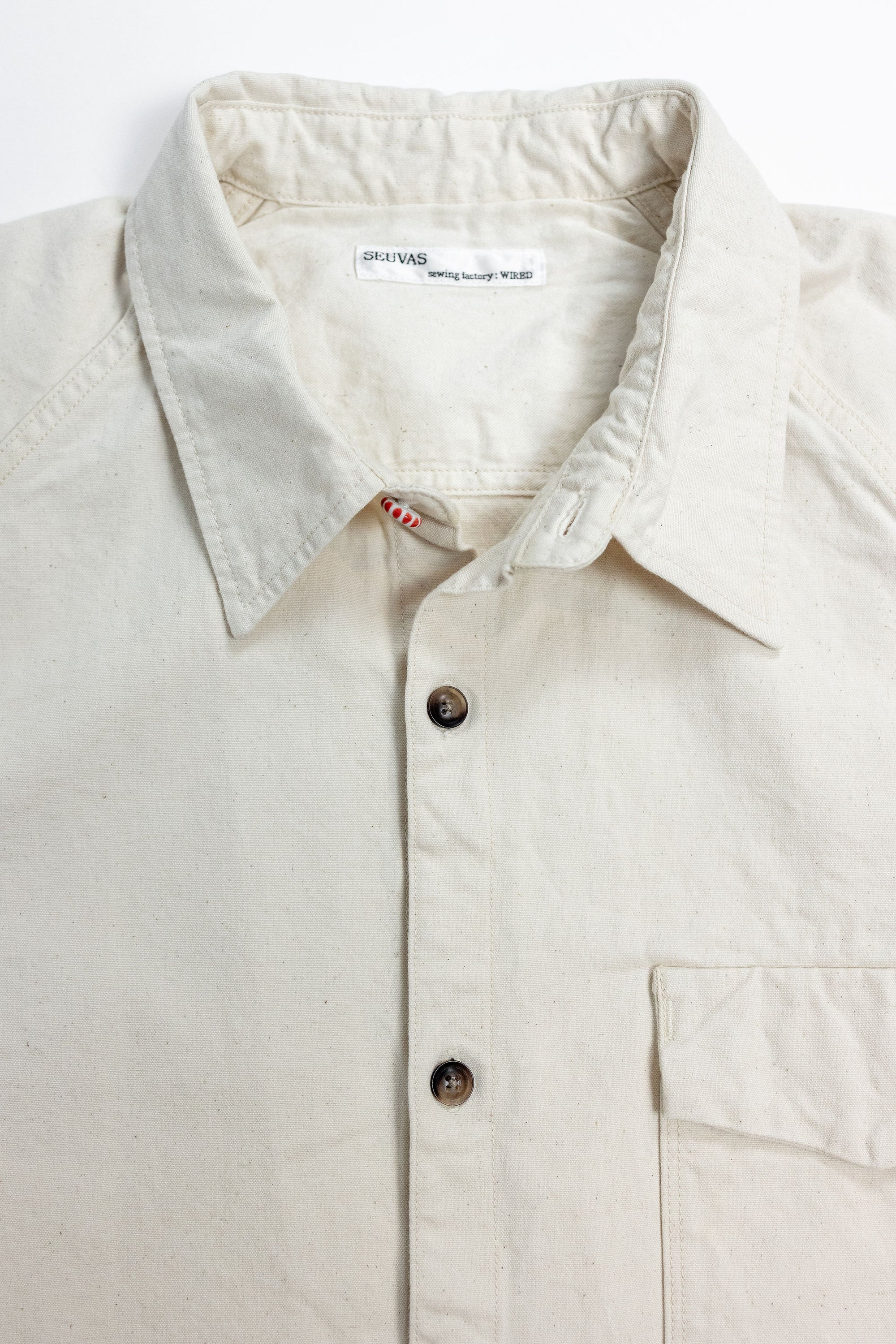 Seuvas 8oz Canvas Raglan Shirt - Natural