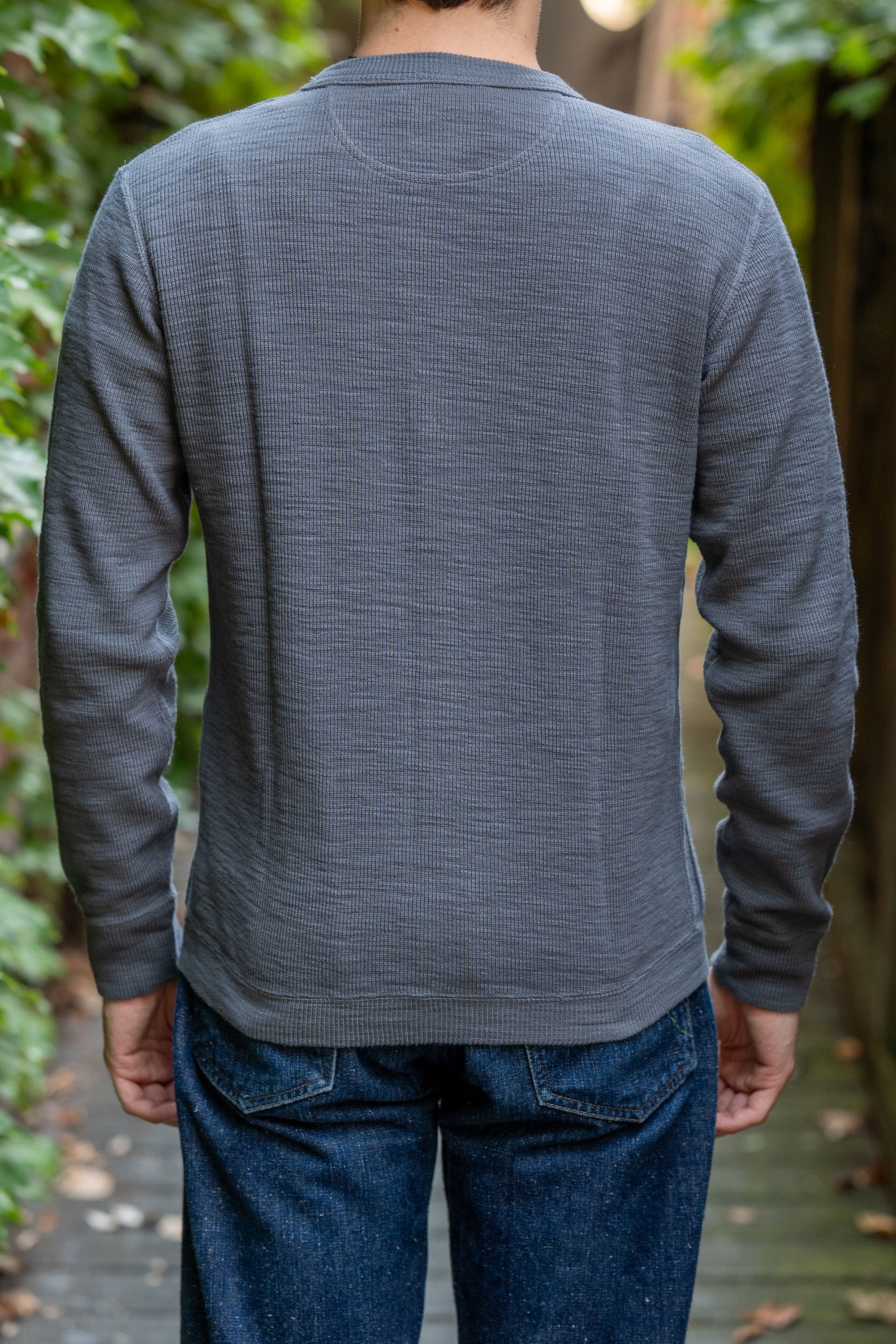UES 772301 Single Rib Cardigan - Gray