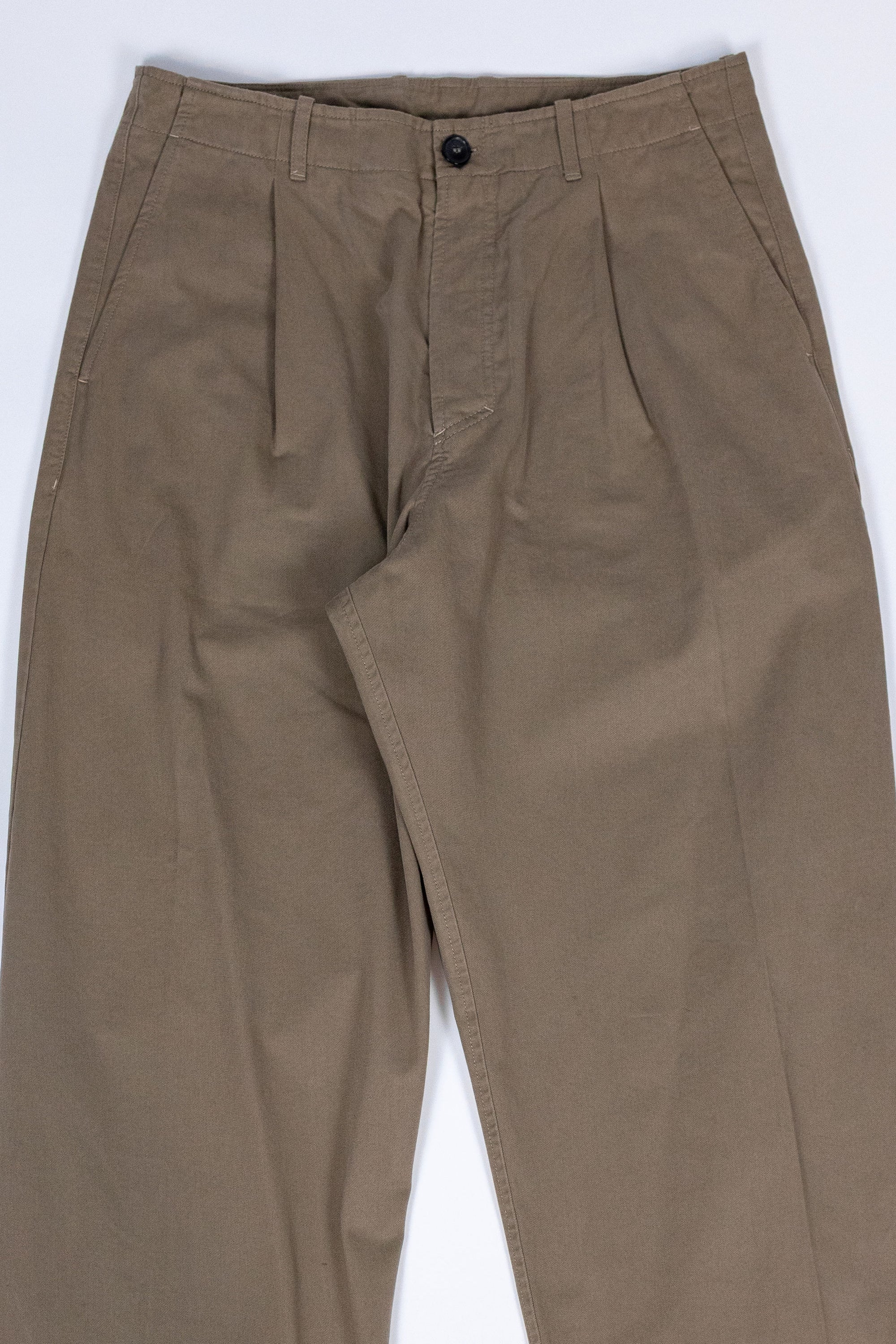 Hansen Garments Bobby Wide Pleated Trousers - Beige
