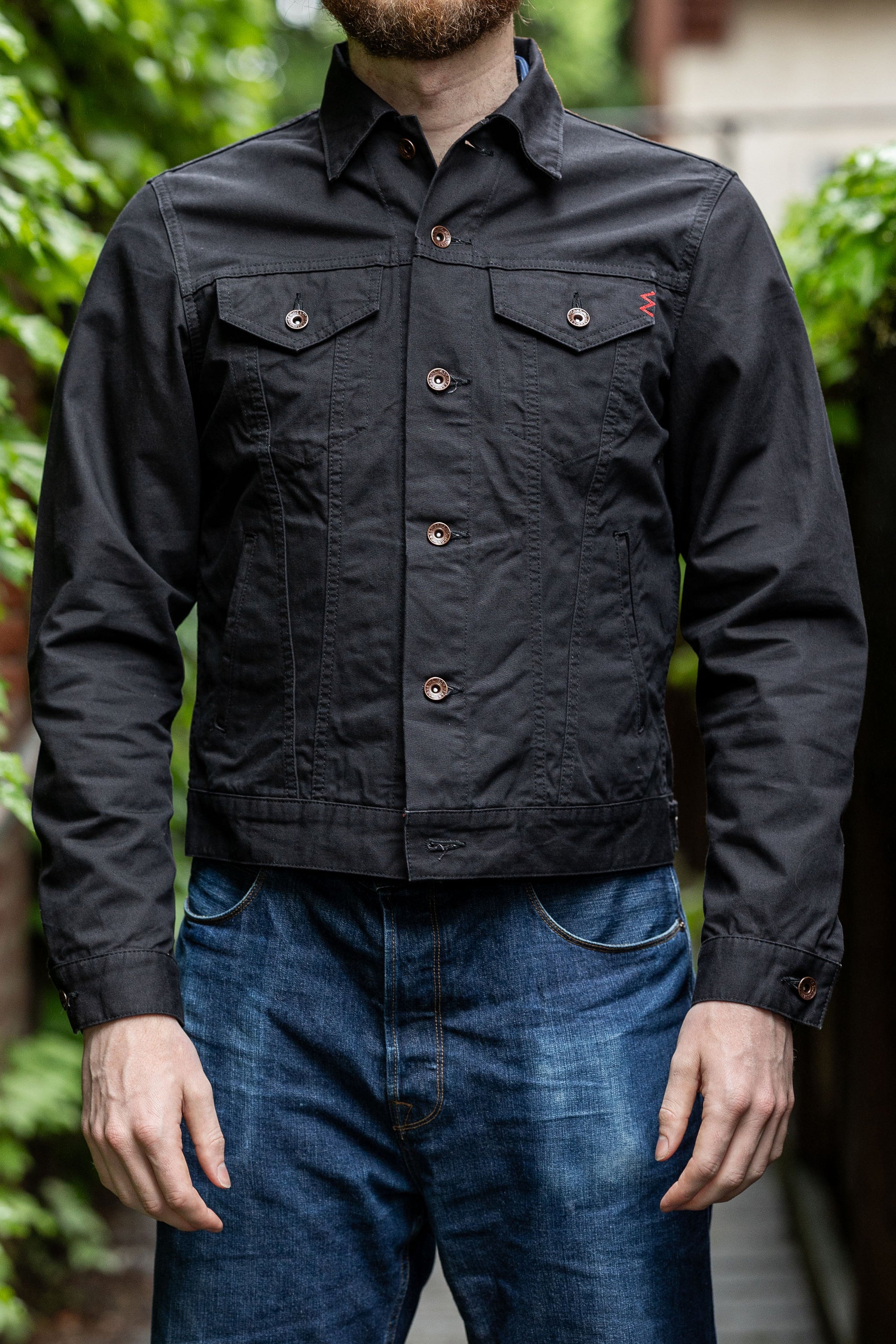 Iron Heart IHJ-147-BLK 9oz Canvas Type III Jacket - Black