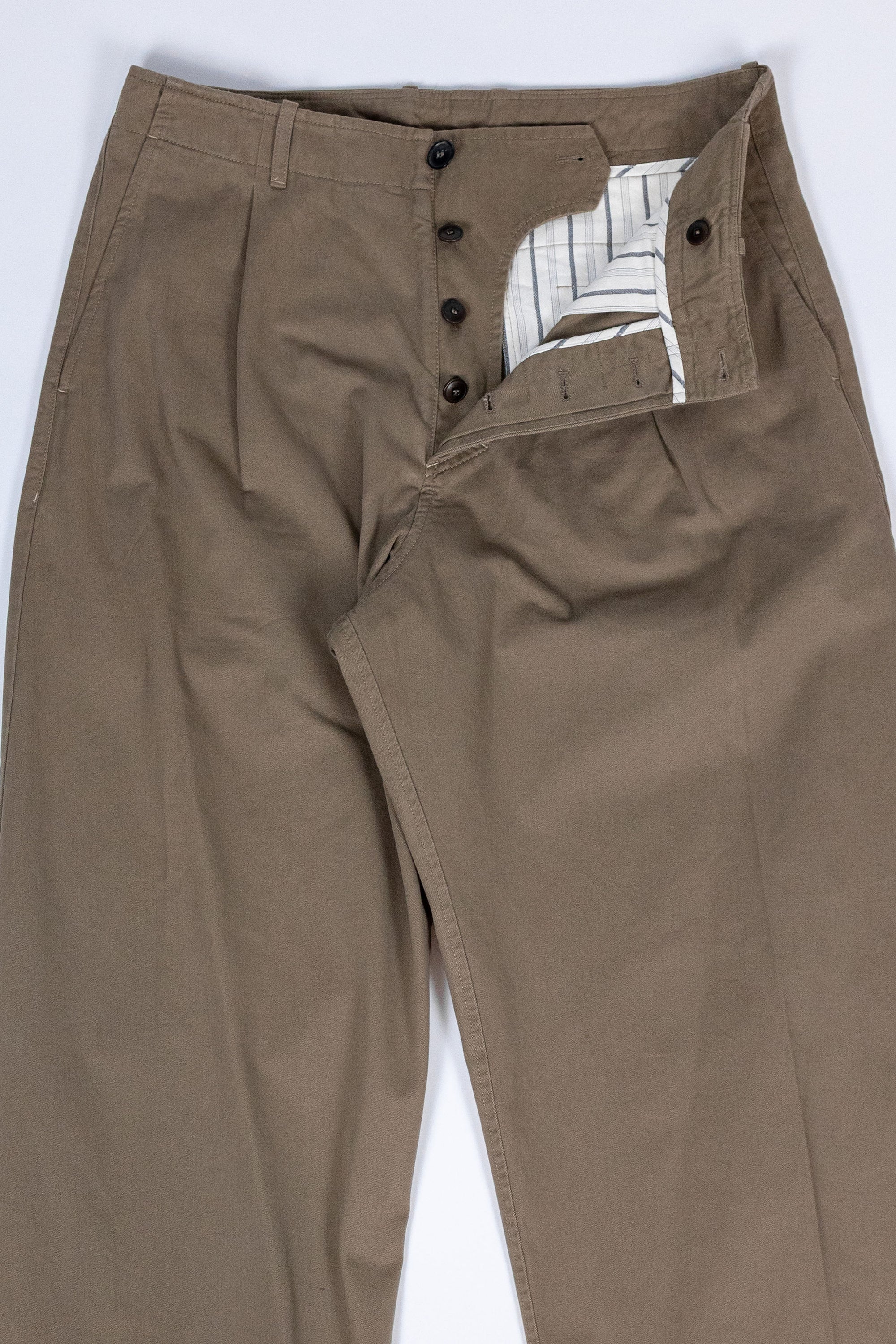 Hansen Garments Bobby Wide Pleated Trousers - Beige