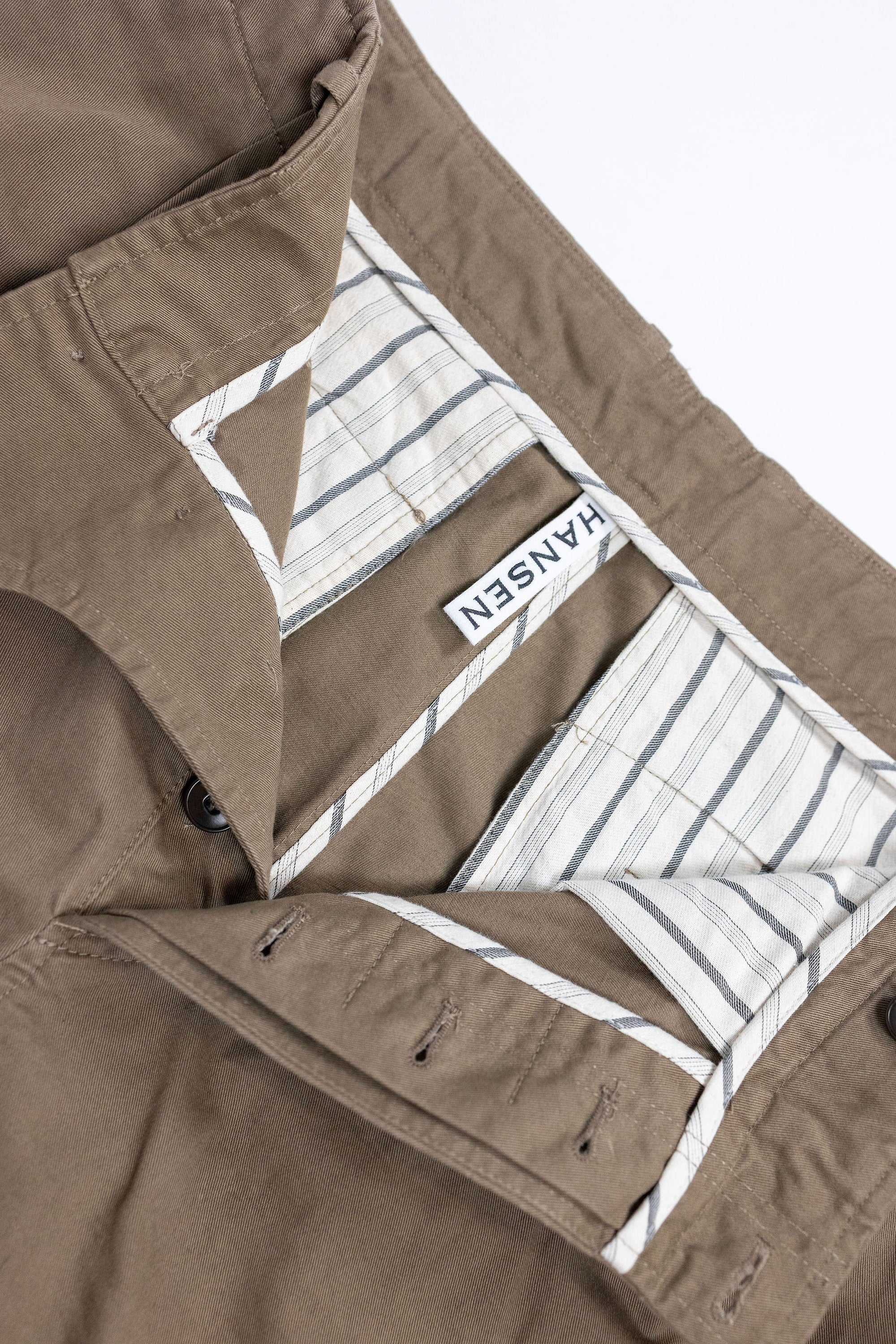 Hansen Garments Bobby Wide Pleated Trousers - Beige